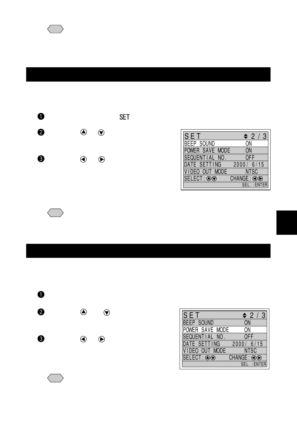 Beep sound setting, Power save mode setting | Ricoh RDC-7 User Manual | Page 103 / 128