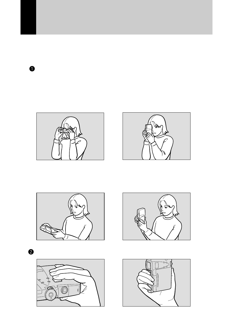 How to hold the camera | Ricoh RDC-7 User Manual | Page 38 / 128