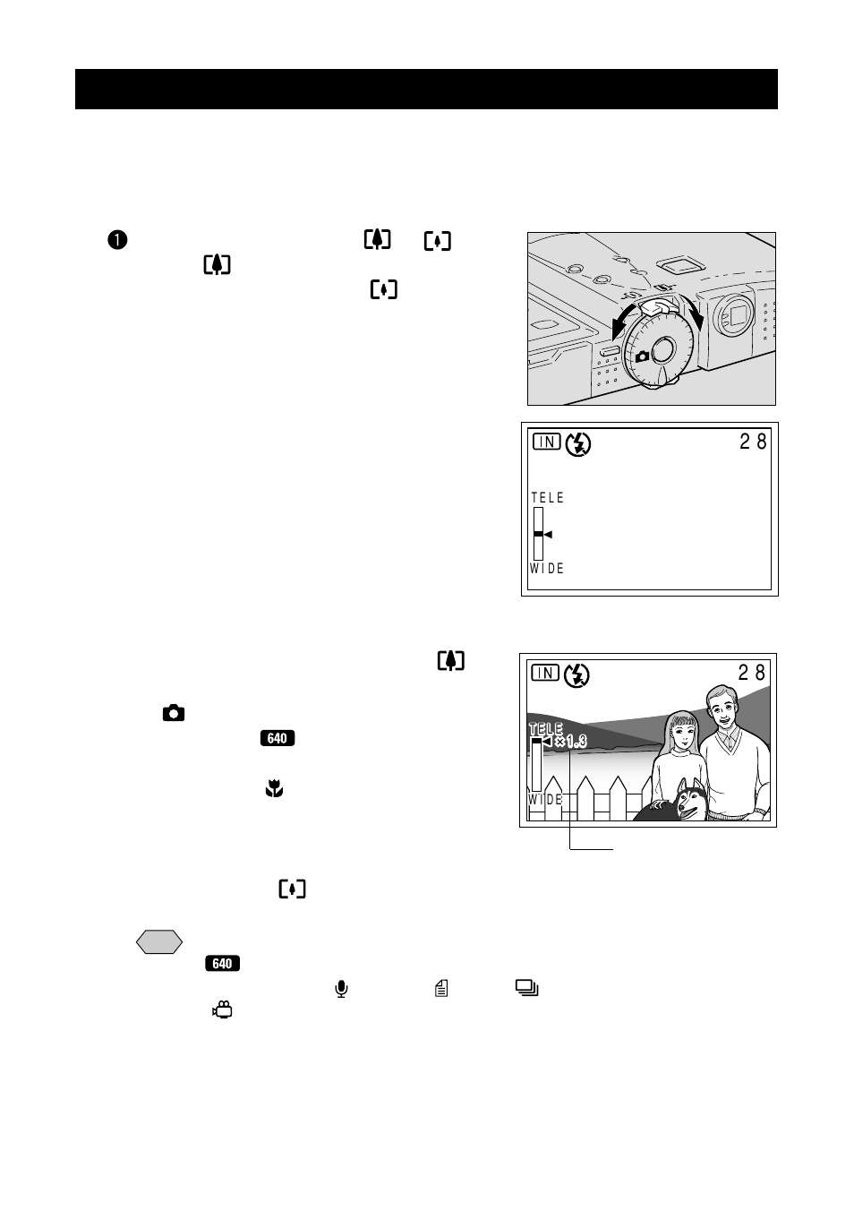 Setting the size of the subject (zoom), Digital zoom function | Ricoh RDC-7 User Manual | Page 46 / 128