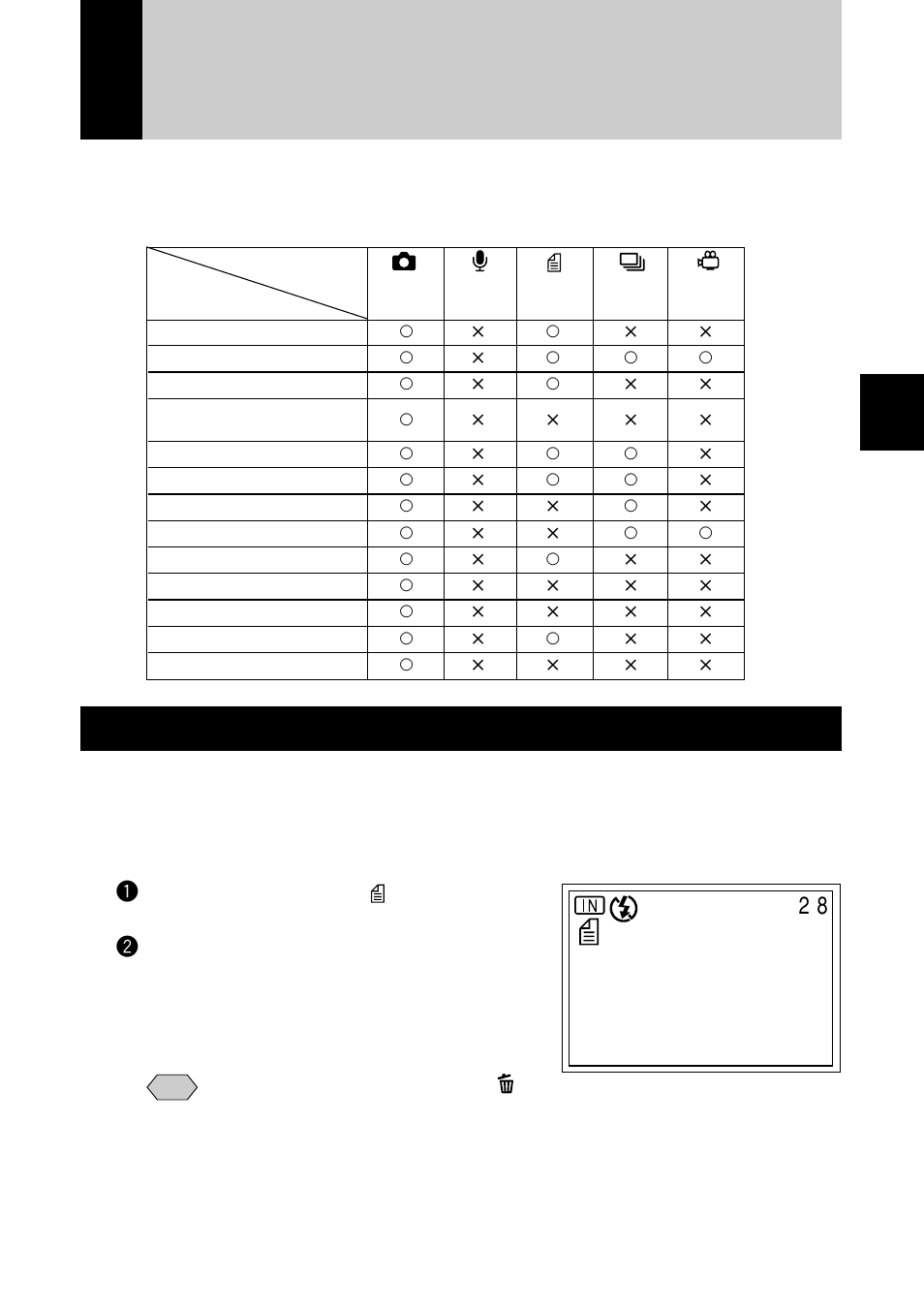 Special shooting functions, Text shooting (text mode) | Ricoh RDC-7 User Manual | Page 51 / 128