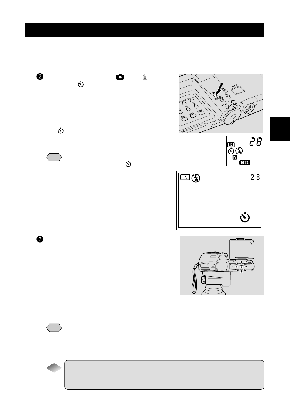 Using the self-timer | Ricoh RDC-7 User Manual | Page 61 / 128