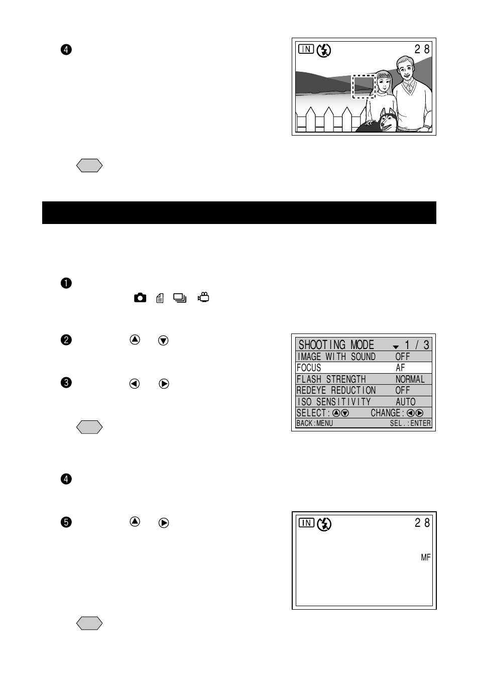 Manual focus shooting | Ricoh RDC-7 User Manual | Page 64 / 128