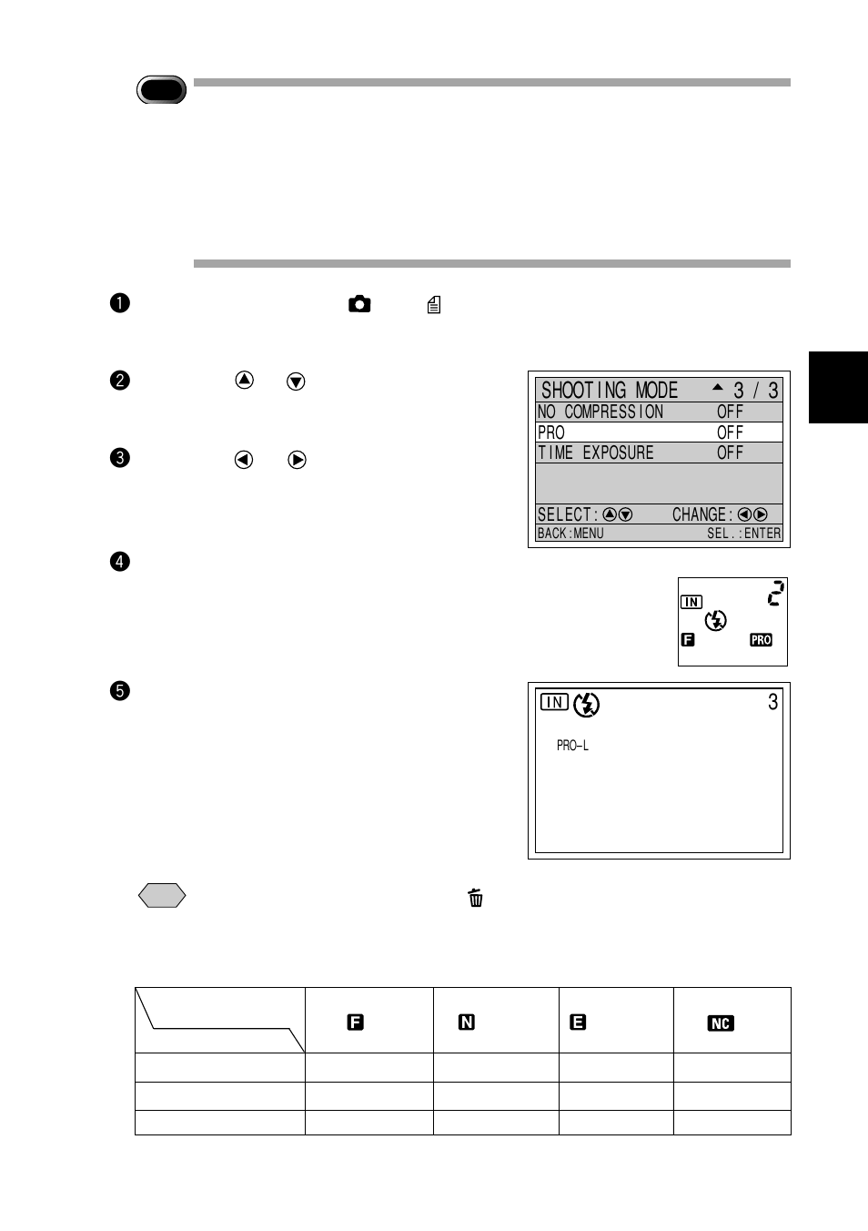 Shooting mode 3/3 | Ricoh RDC-7 User Manual | Page 73 / 128