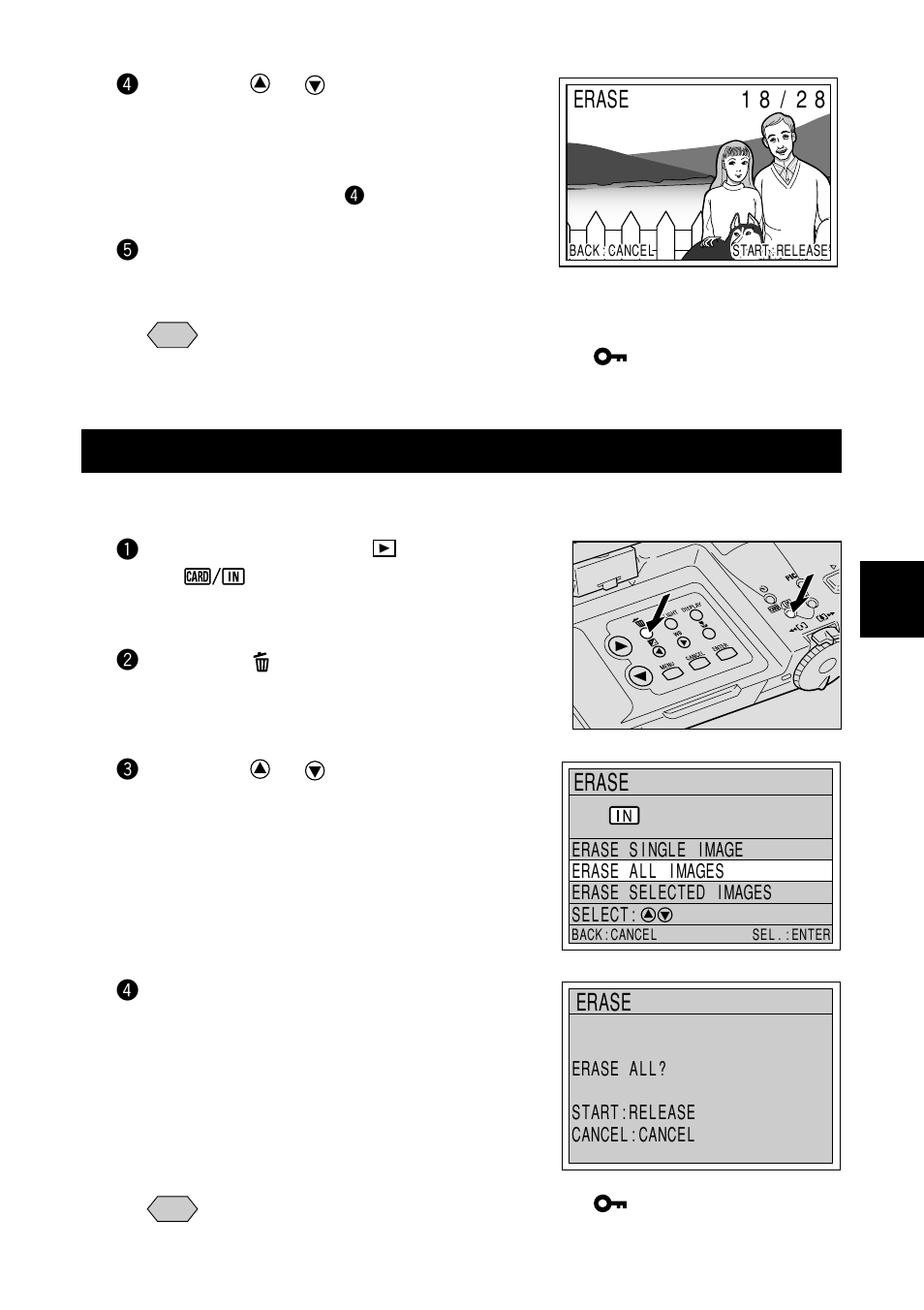 Erase all images | Ricoh RDC-7 User Manual | Page 95 / 128