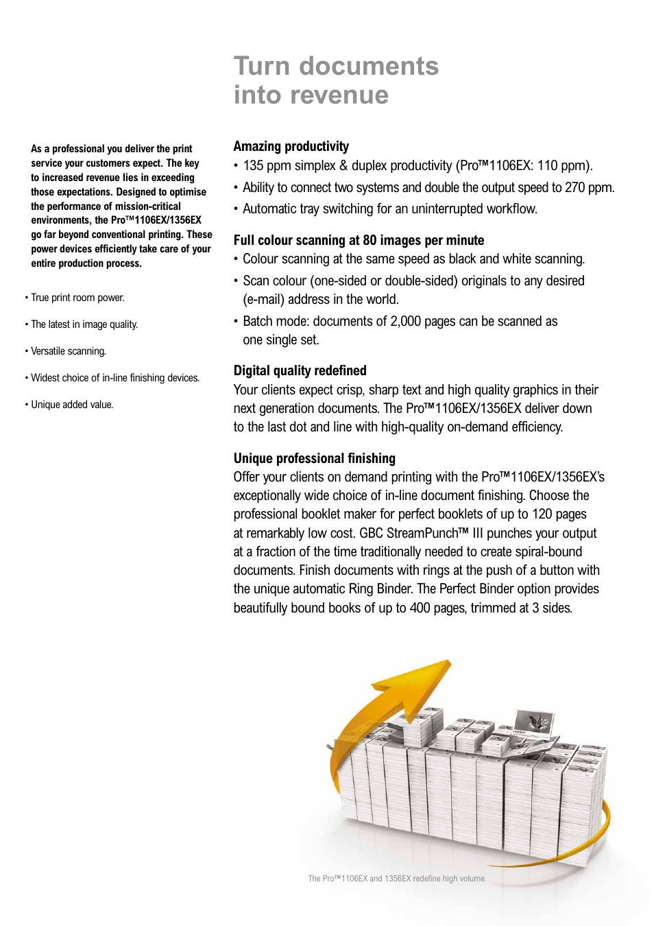 Turn documents into revenue | Ricoh PRO 1106EX User Manual | Page 5 / 12