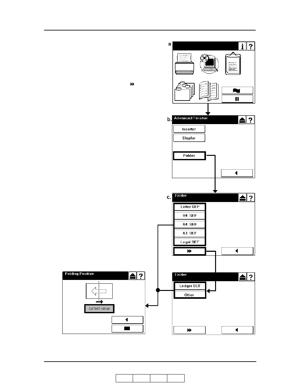 Adjust the folding position | Ricoh 70 User Manual | Page 152 / 164