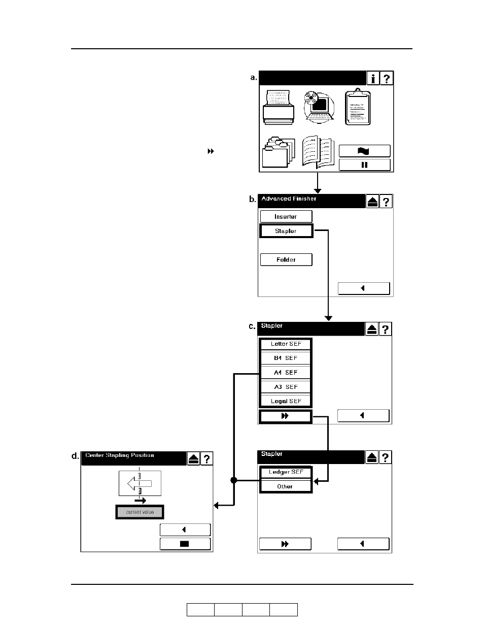 Adjust the stapling position | Ricoh 70 User Manual | Page 155 / 164