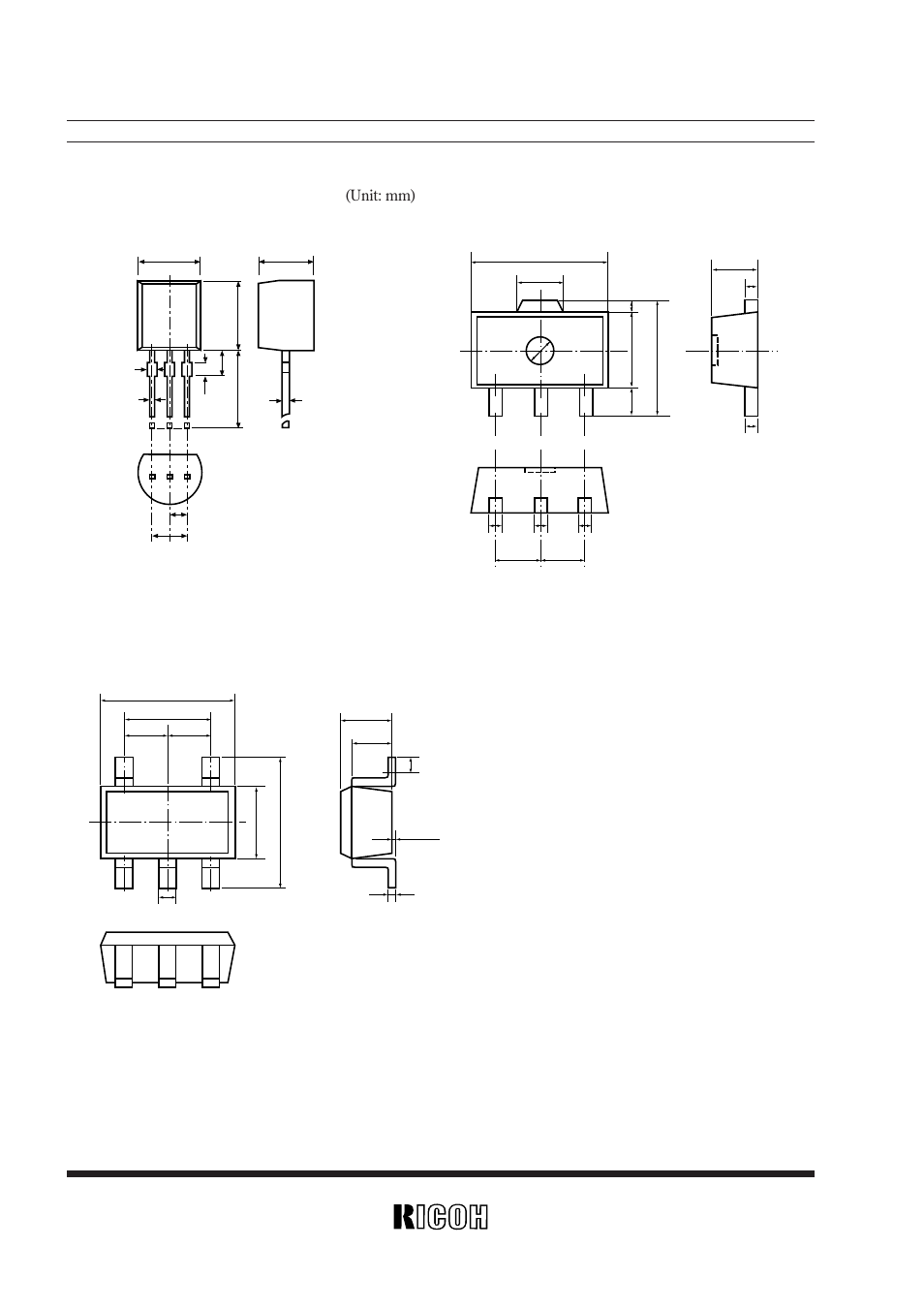 Package dimensions | Ricoh R5RL User Manual | Page 21 / 23