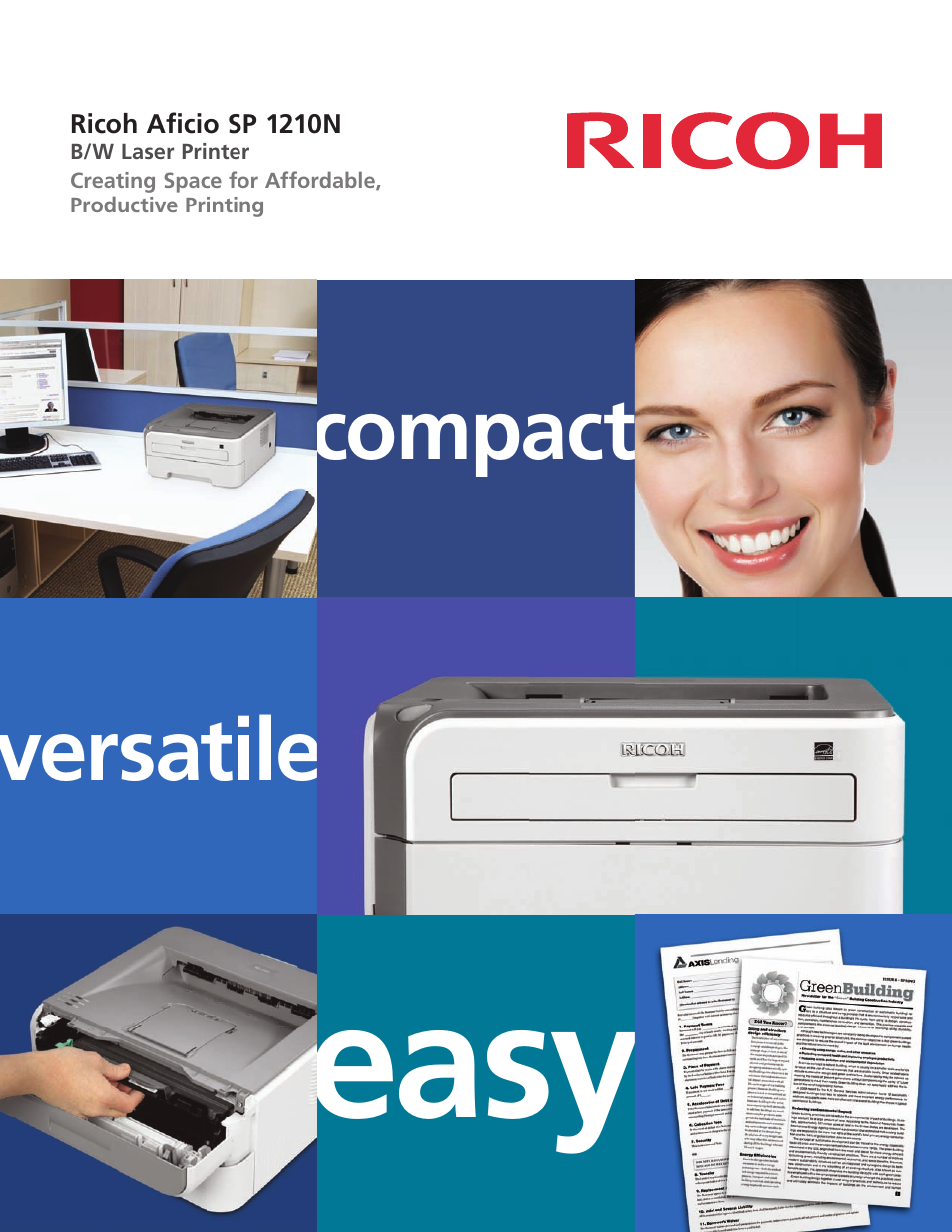 Ricoh SP 1210N User Manual | 2 pages