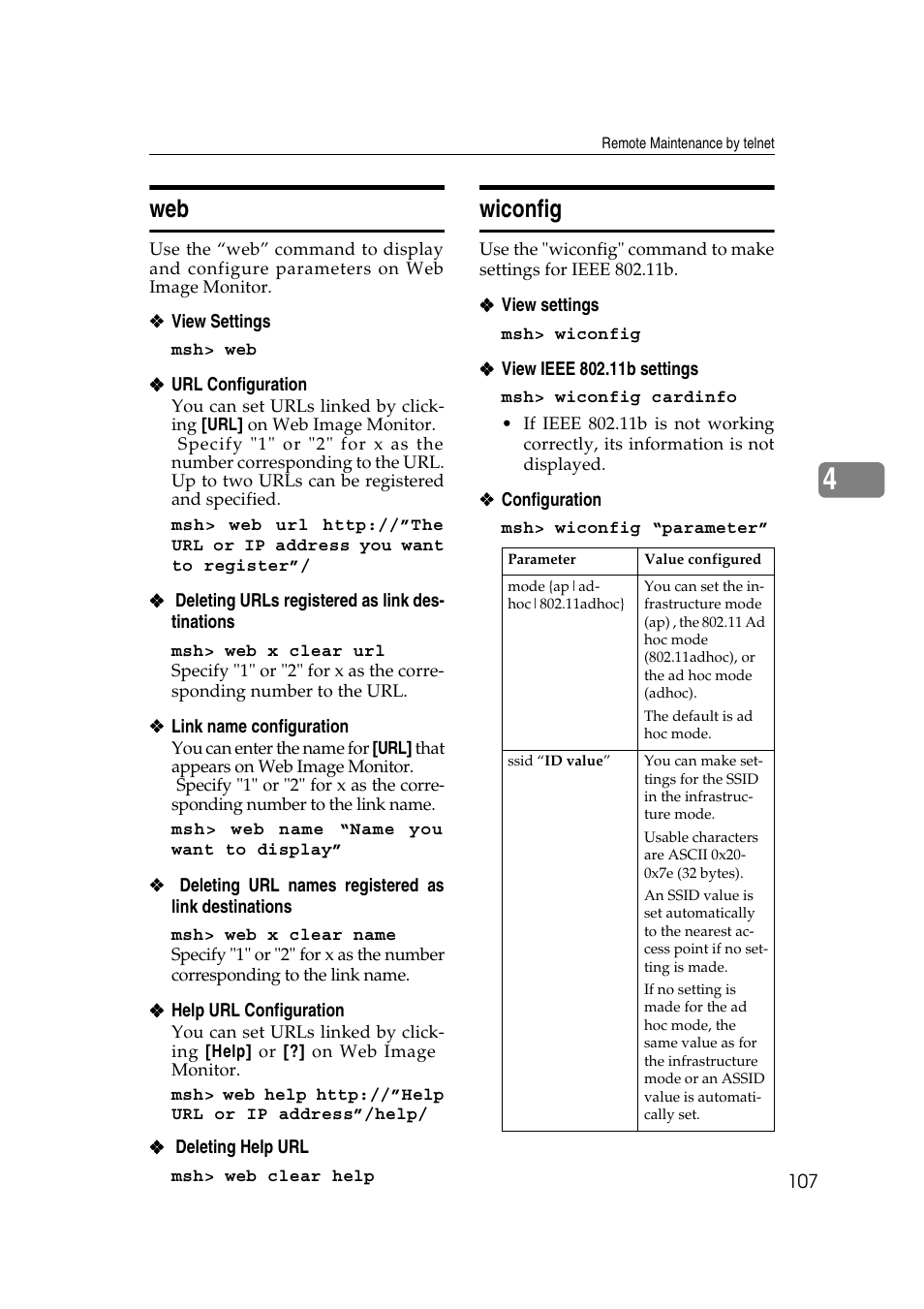 Wiconfig, Web wiconfig | Ricoh Network Guide User Manual | Page 113 / 158