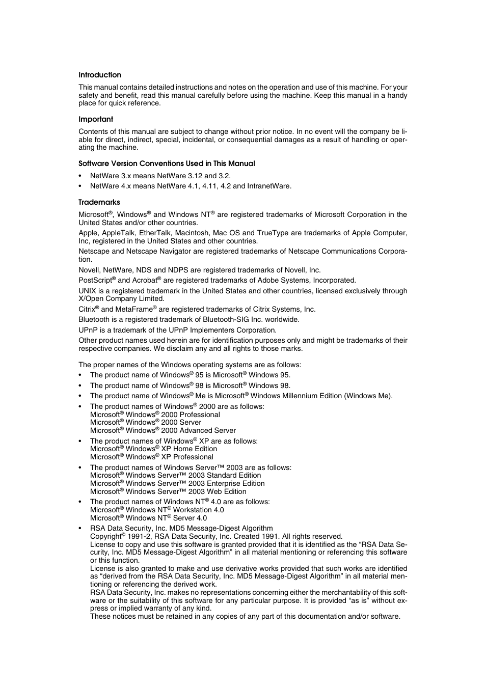 Introduction | Ricoh Network Guide User Manual | Page 2 / 158
