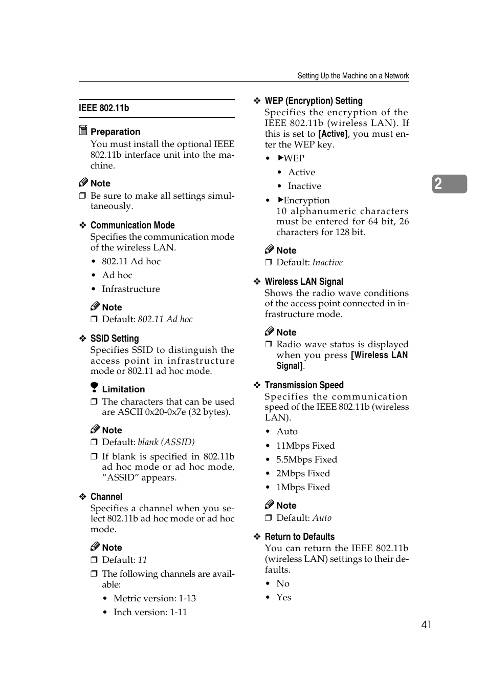Ieee 802.11b, P.41 “ieee 802.11b | Ricoh Network Guide User Manual | Page 47 / 158