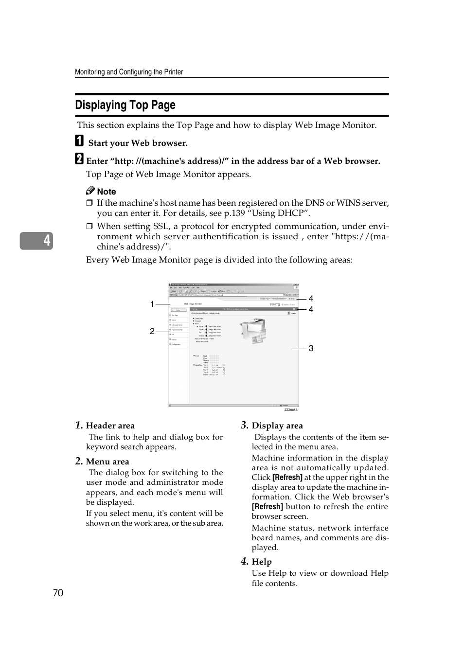 Displaying top page | Ricoh Network Guide User Manual | Page 76 / 158