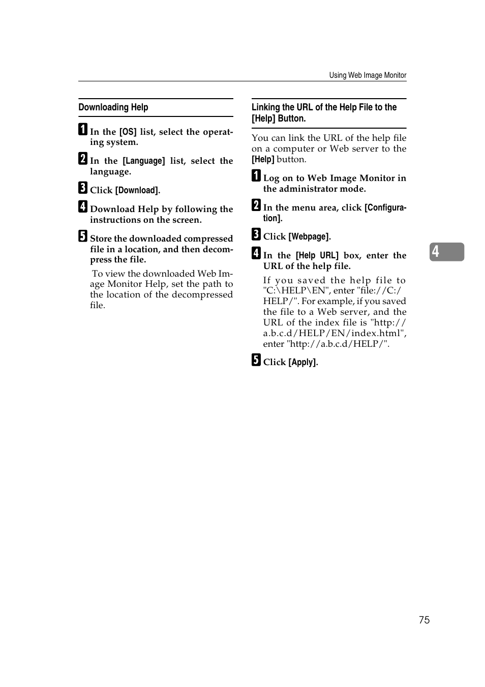Downloading help | Ricoh Network Guide User Manual | Page 81 / 158