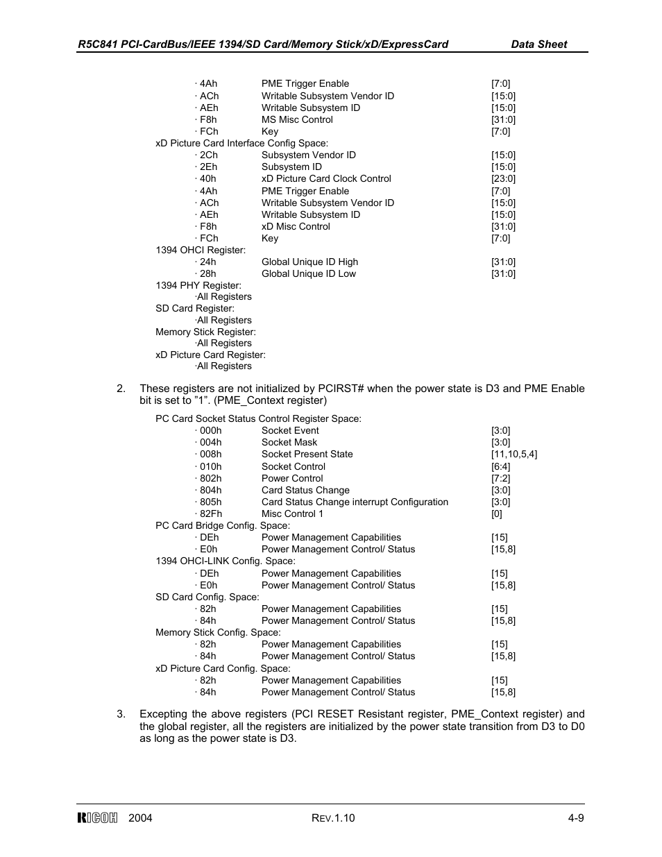 Ricoh R5C841 User Manual | Page 34 / 73