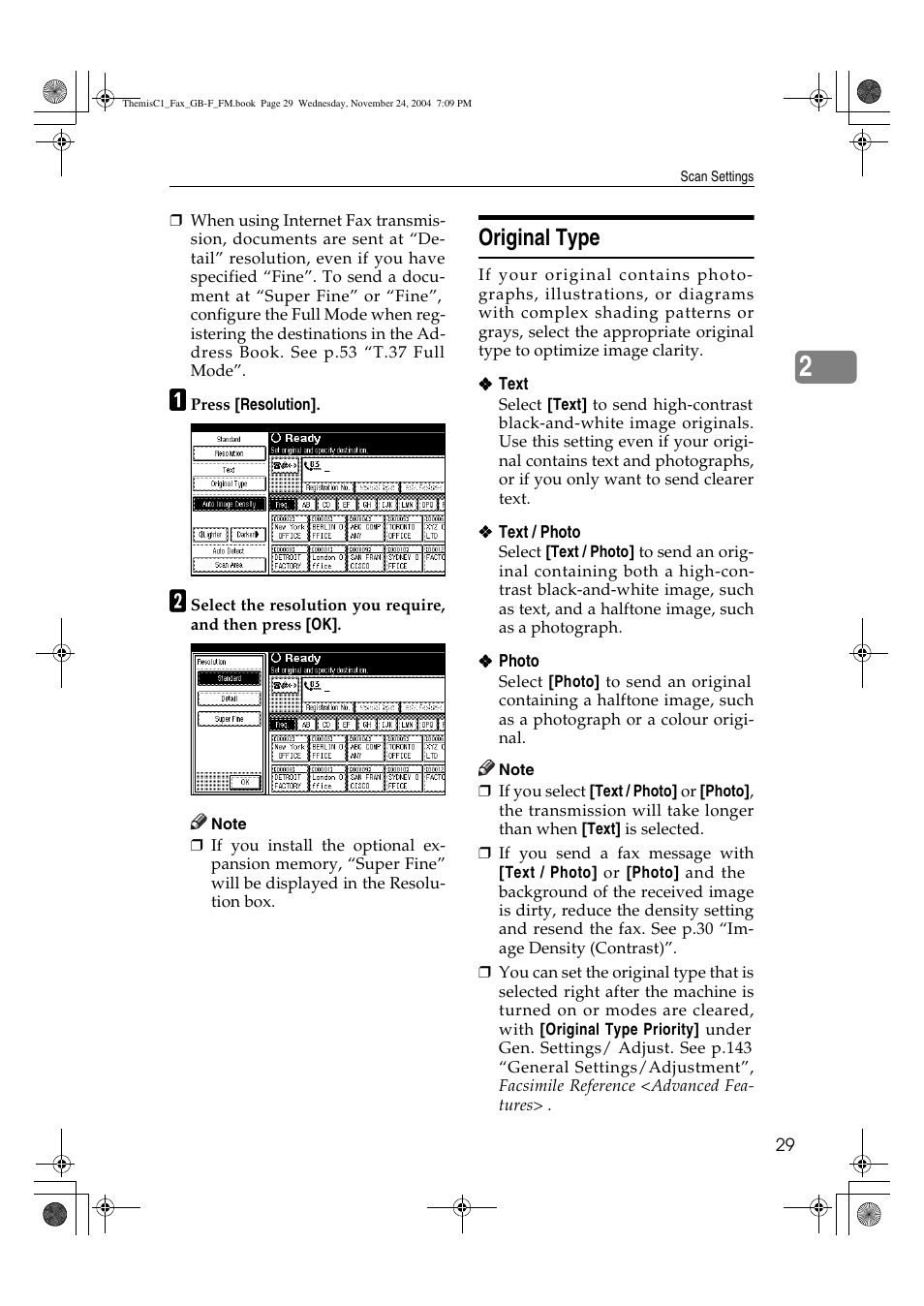 Original type | Ricoh 3232 User Manual | Page 37 / 108