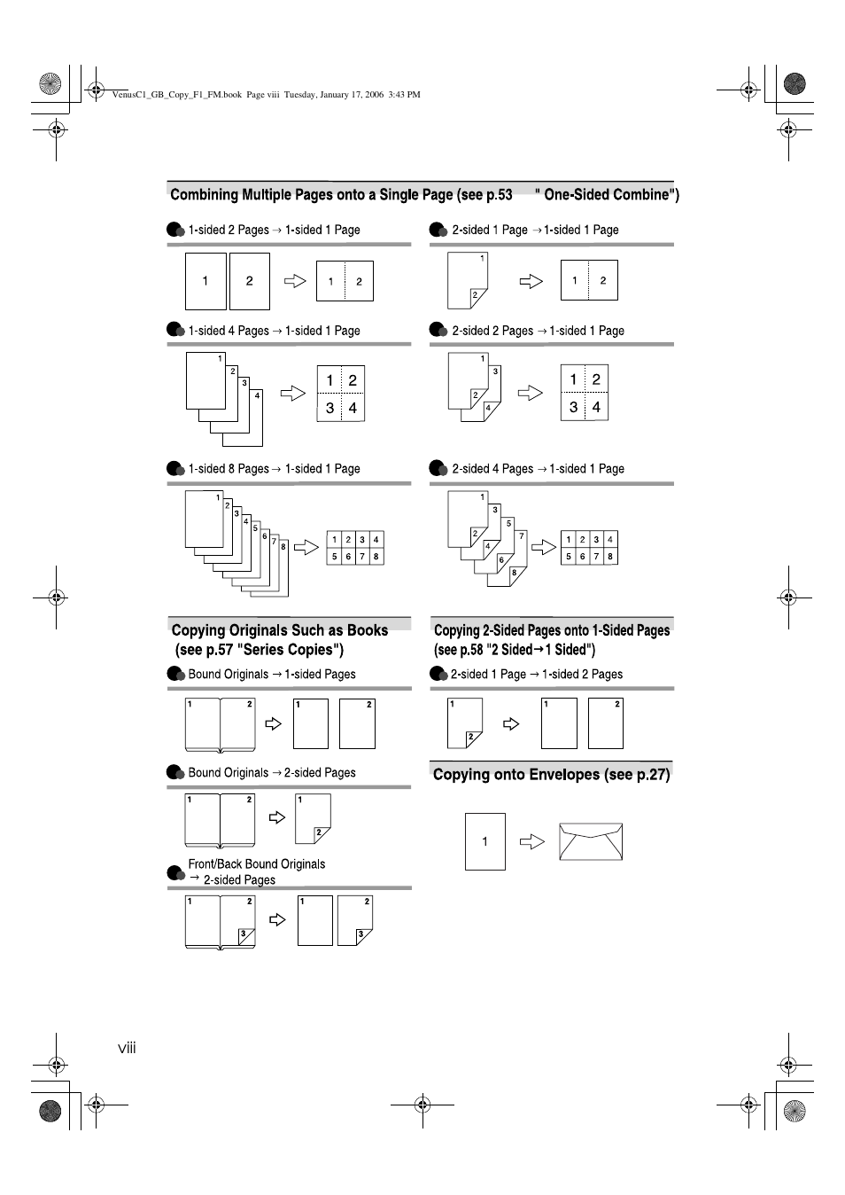 Viii | Ricoh Aficio 3260C User Manual | Page 10 / 196