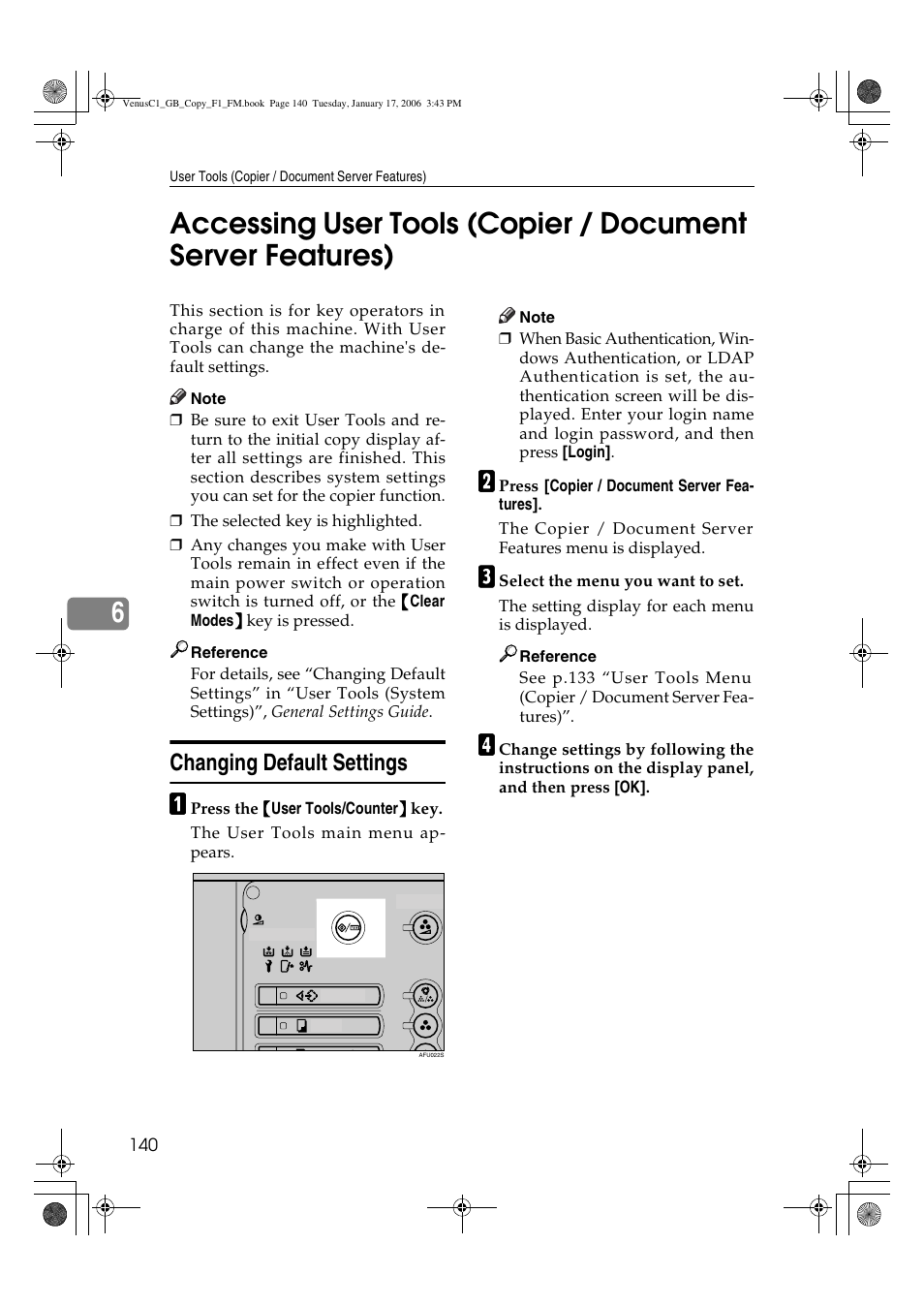 Changing default settings | Ricoh Aficio 3260C User Manual | Page 154 / 196