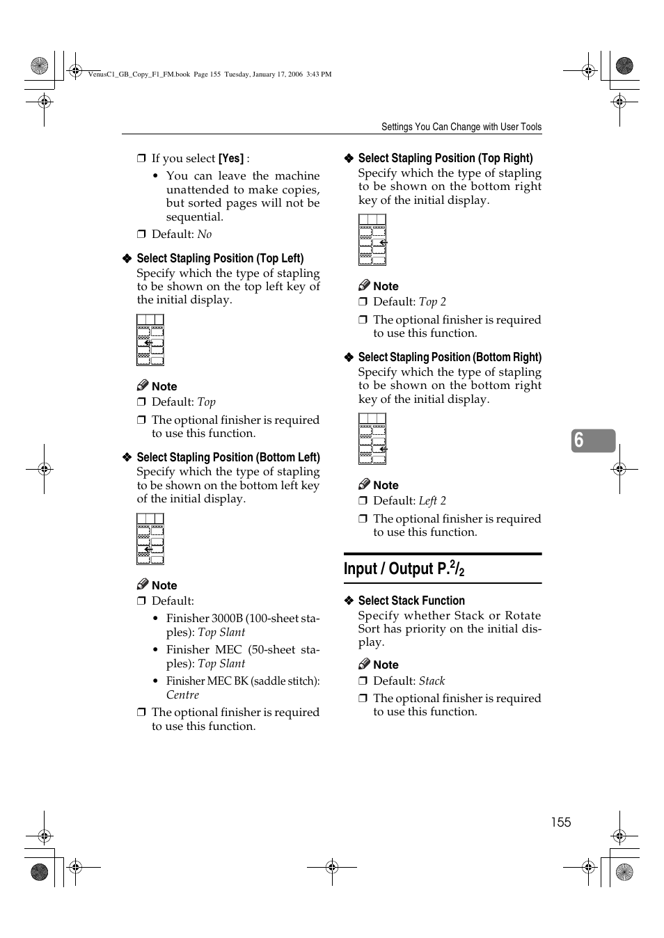 Input / output p | Ricoh Aficio 3260C User Manual | Page 169 / 196