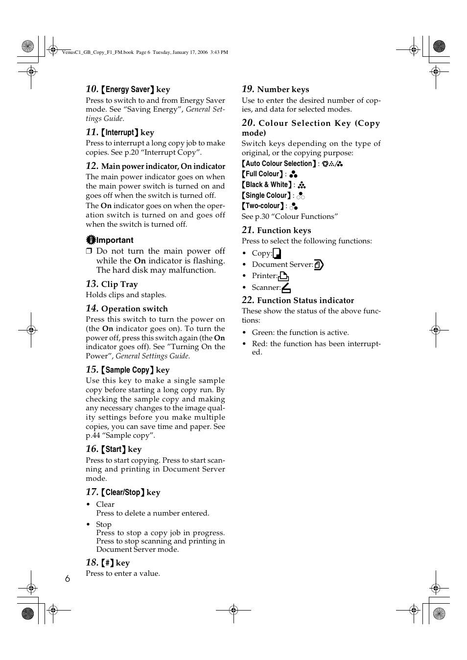 Ricoh Aficio 3260C User Manual | Page 20 / 196