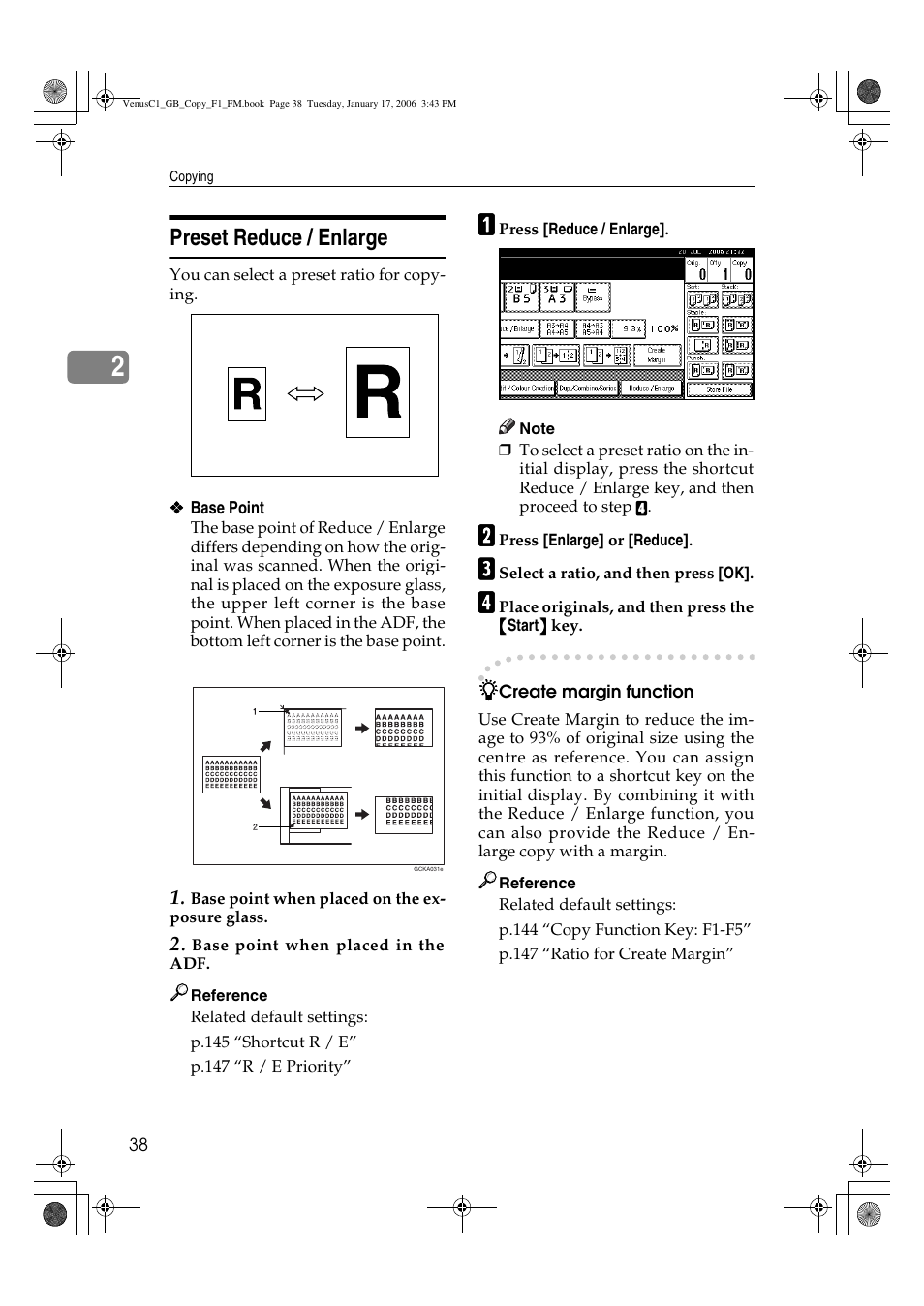 Preset reduce / enlarge | Ricoh Aficio 3260C User Manual | Page 52 / 196