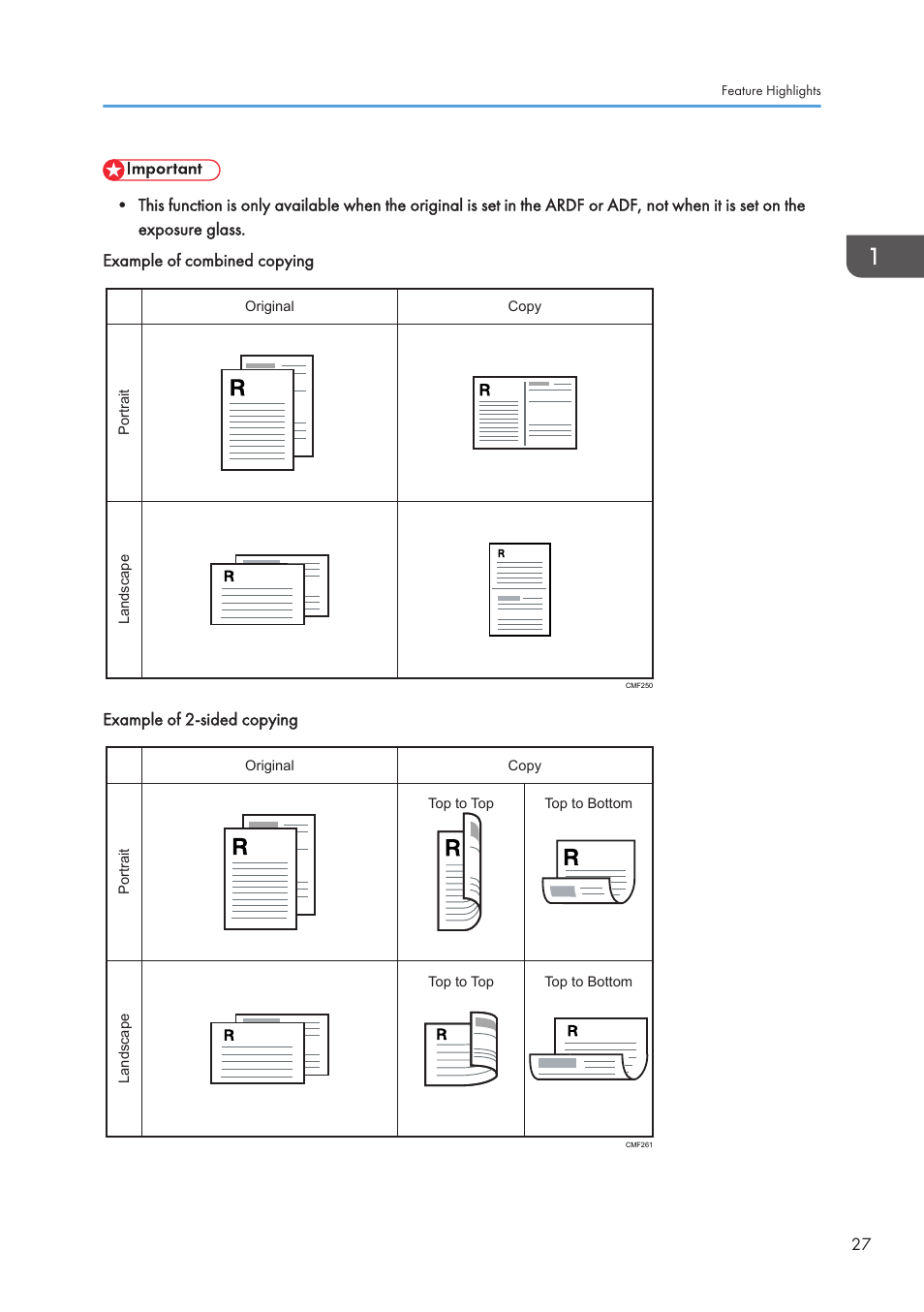 Example of 2-sided copying | Ricoh SP3510SF User Manual | Page 29 / 476