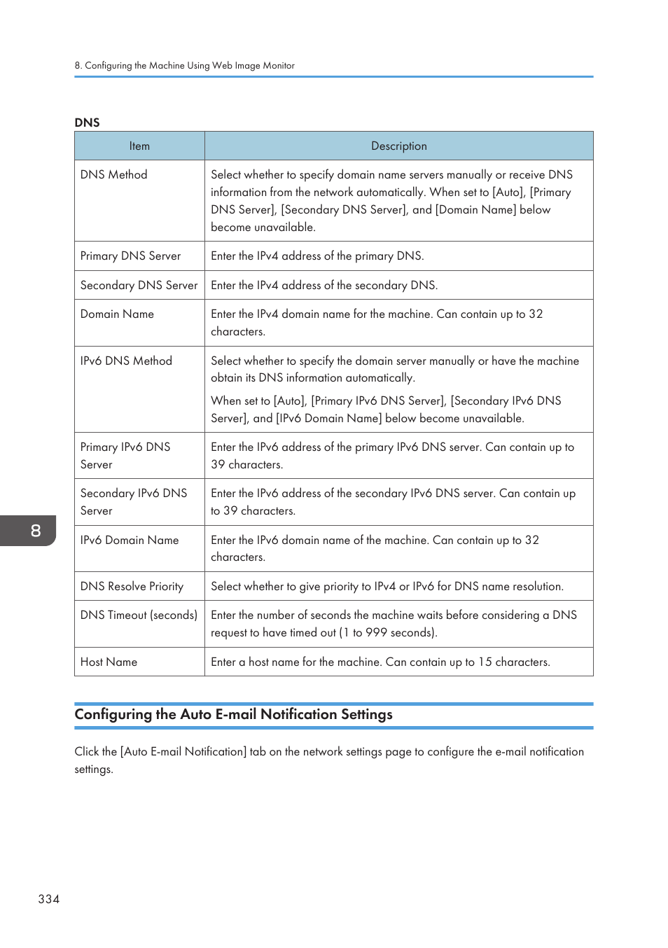 Configuring the auto e-mail notification settings | Ricoh SP3510SF User Manual | Page 336 / 476