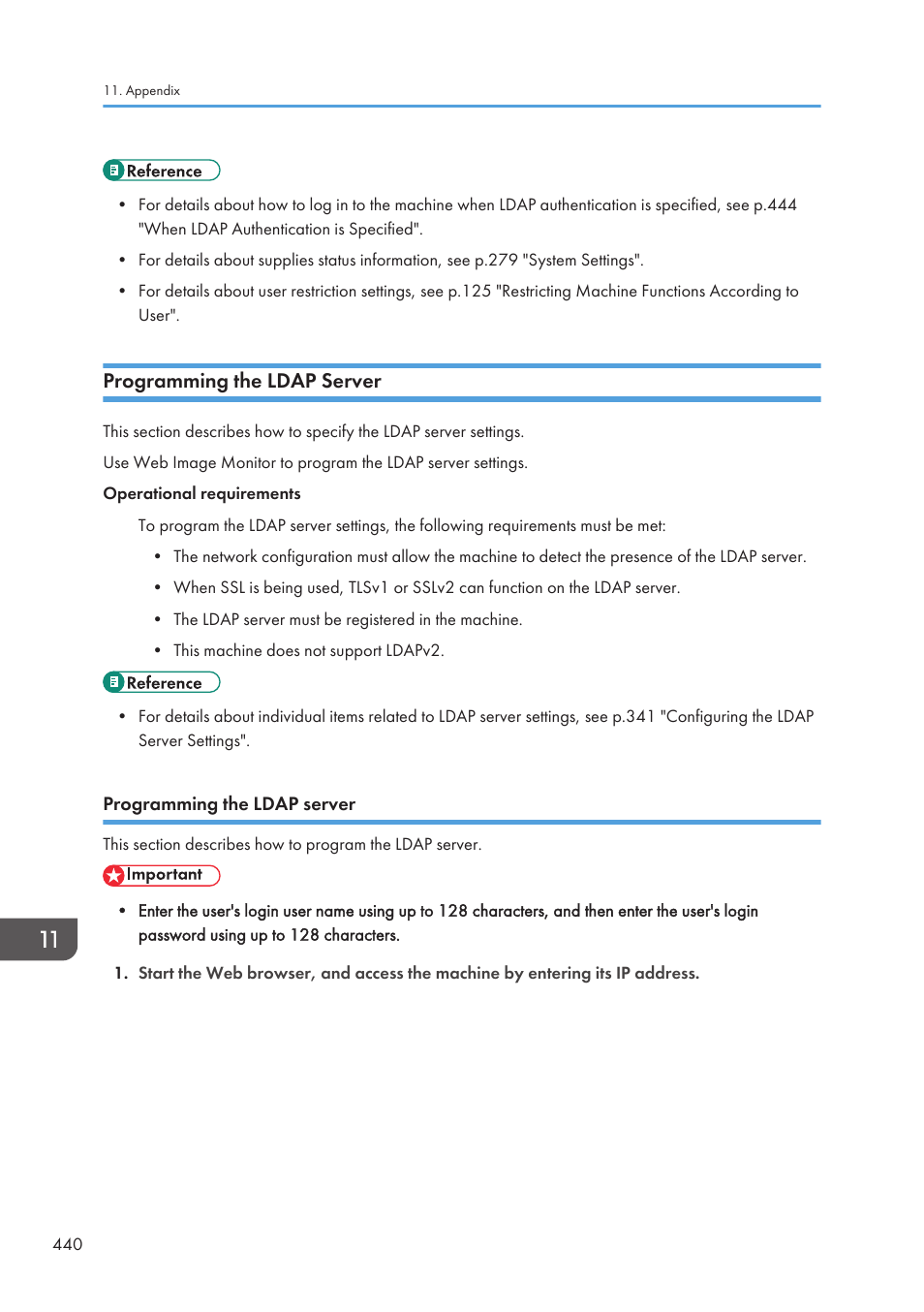 Programming the ldap server | Ricoh SP3510SF User Manual | Page 442 / 476