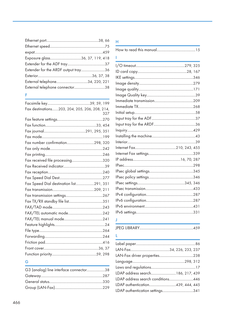 Ricoh SP3510SF User Manual | Page 468 / 476