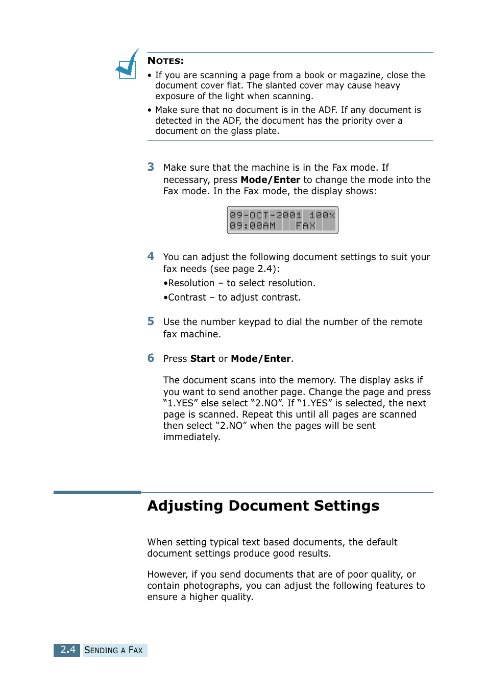 Adjusting document settings | Ricoh 4016 Series User Manual | Page 143 / 192