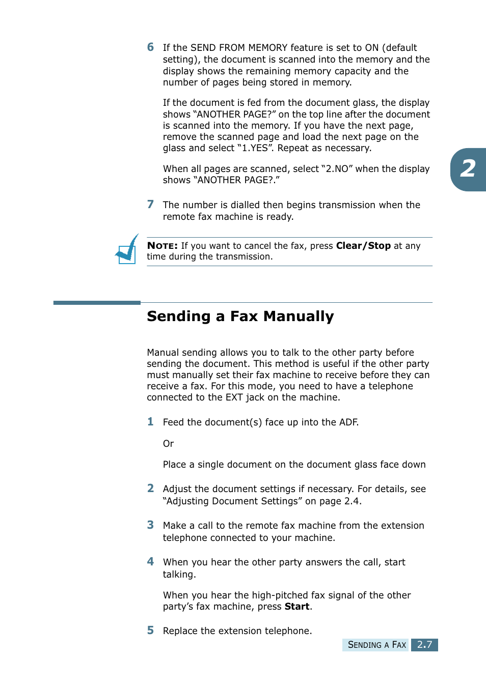 Sending a fax manually | Ricoh 4016 Series User Manual | Page 146 / 192