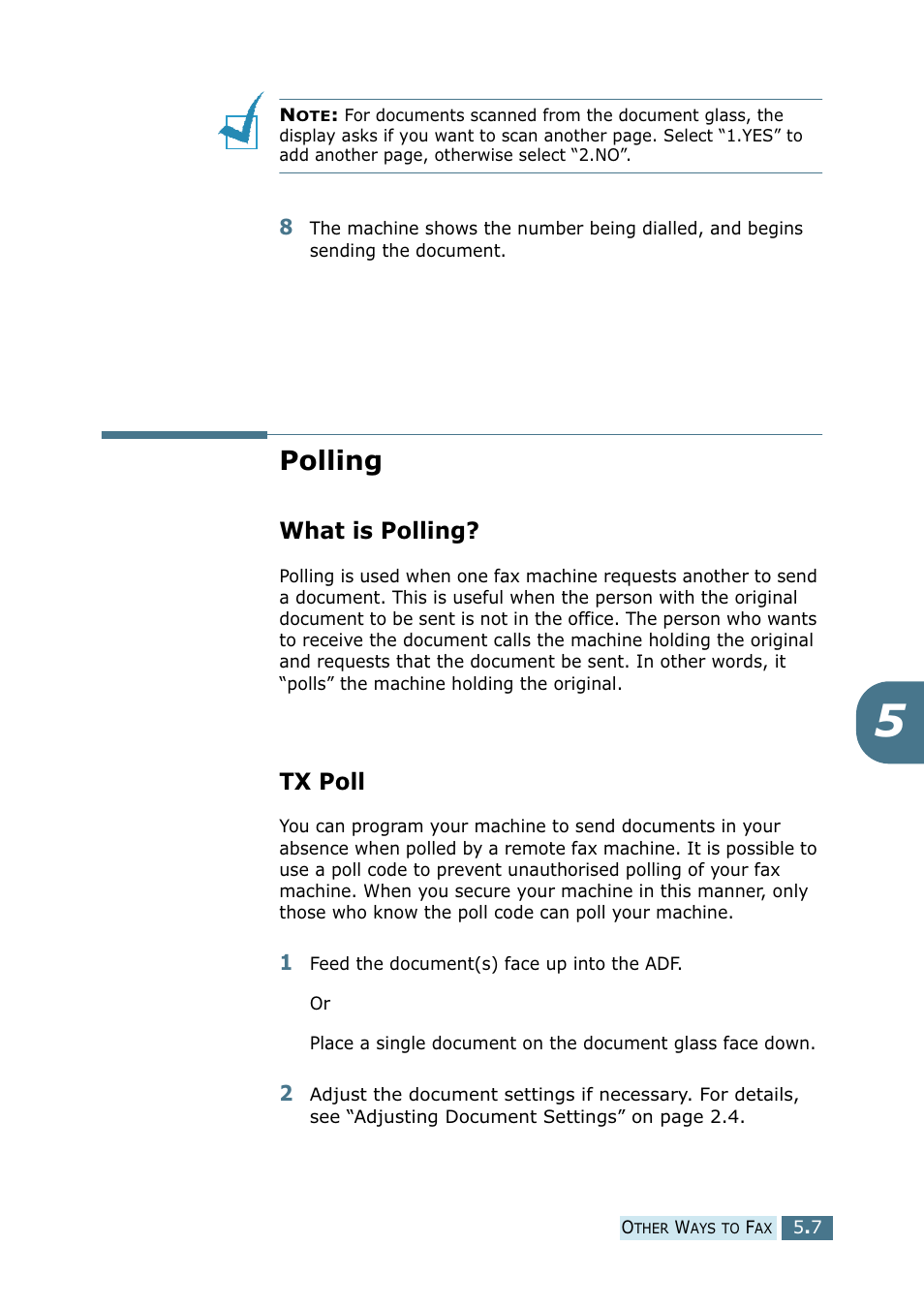 Polling, What is polling, Tx poll | What is polling? tx poll | Ricoh 4016 Series User Manual | Page 170 / 192