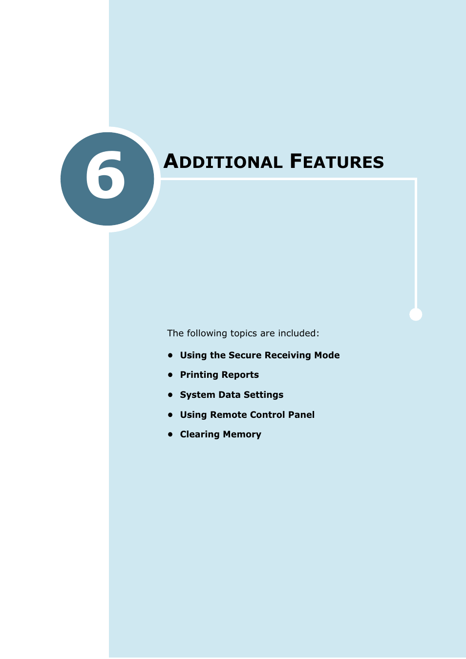 Additional features, Chapter 6 | Ricoh 4016 Series User Manual | Page 178 / 192