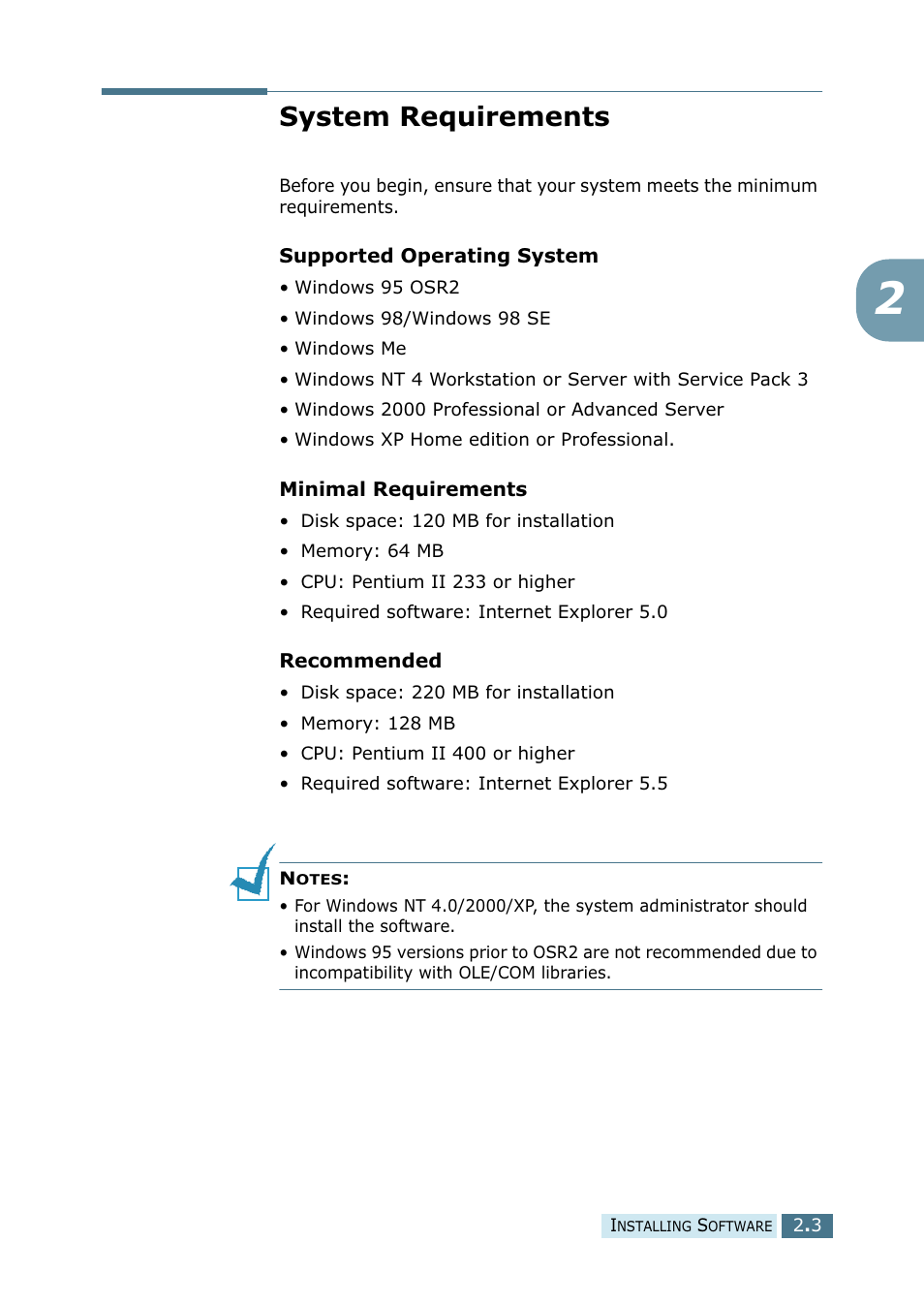 System requirements | Ricoh 4016 Series User Manual | Page 34 / 192