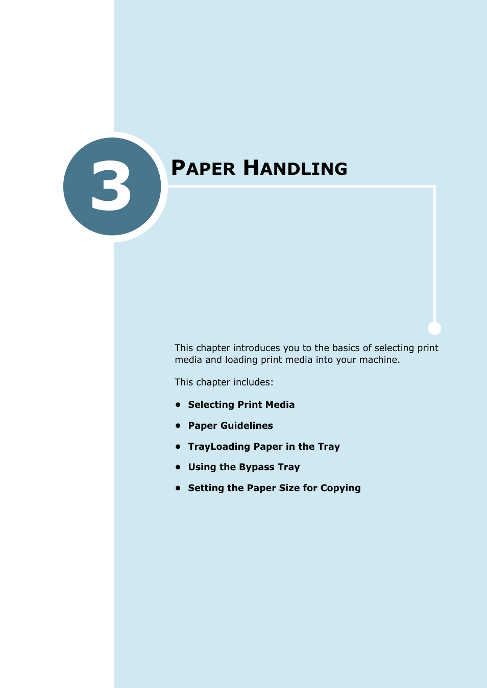 Paper handling, Chapter 3 | Ricoh 4016 Series User Manual | Page 38 / 192