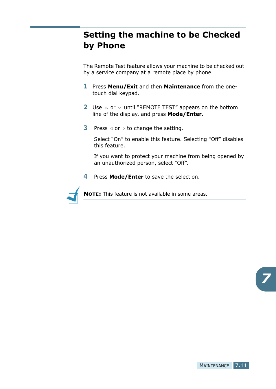Setting the machine to be checked by phone | Ricoh 4016 Series User Manual | Page 96 / 192