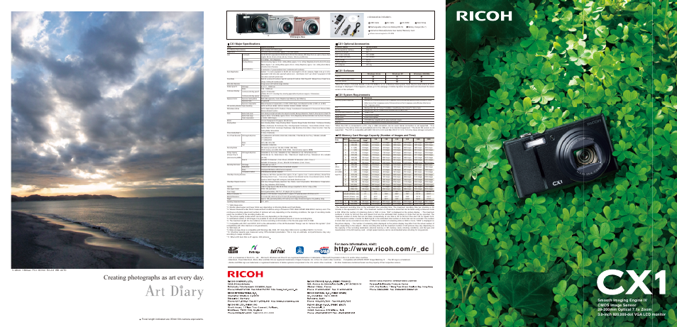 Ricoh CX1 User Manual | 6 pages