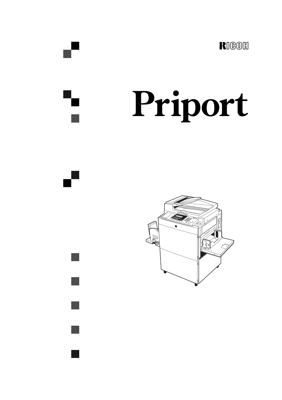 Ricoh Priport JP5000 User Manual | 465 pages