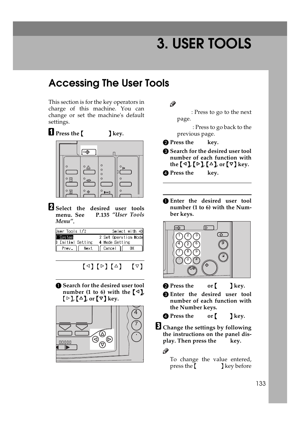 User tools, Accessing the user tools | Ricoh Priport JP5000 User Manual | Page 155 / 465