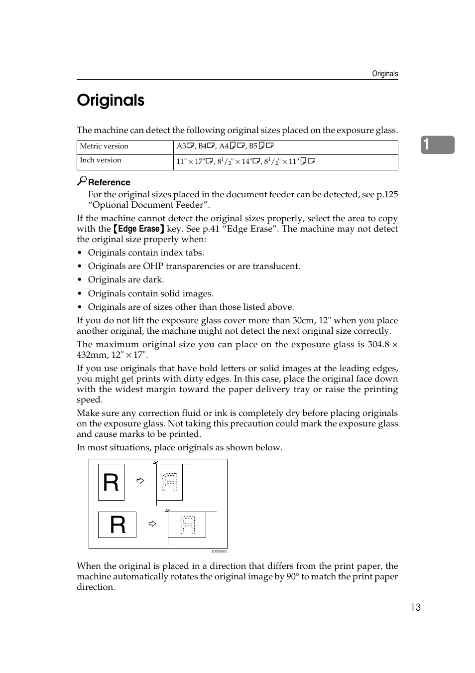 Originals, 1originals | Ricoh Priport JP5000 User Manual | Page 265 / 465
