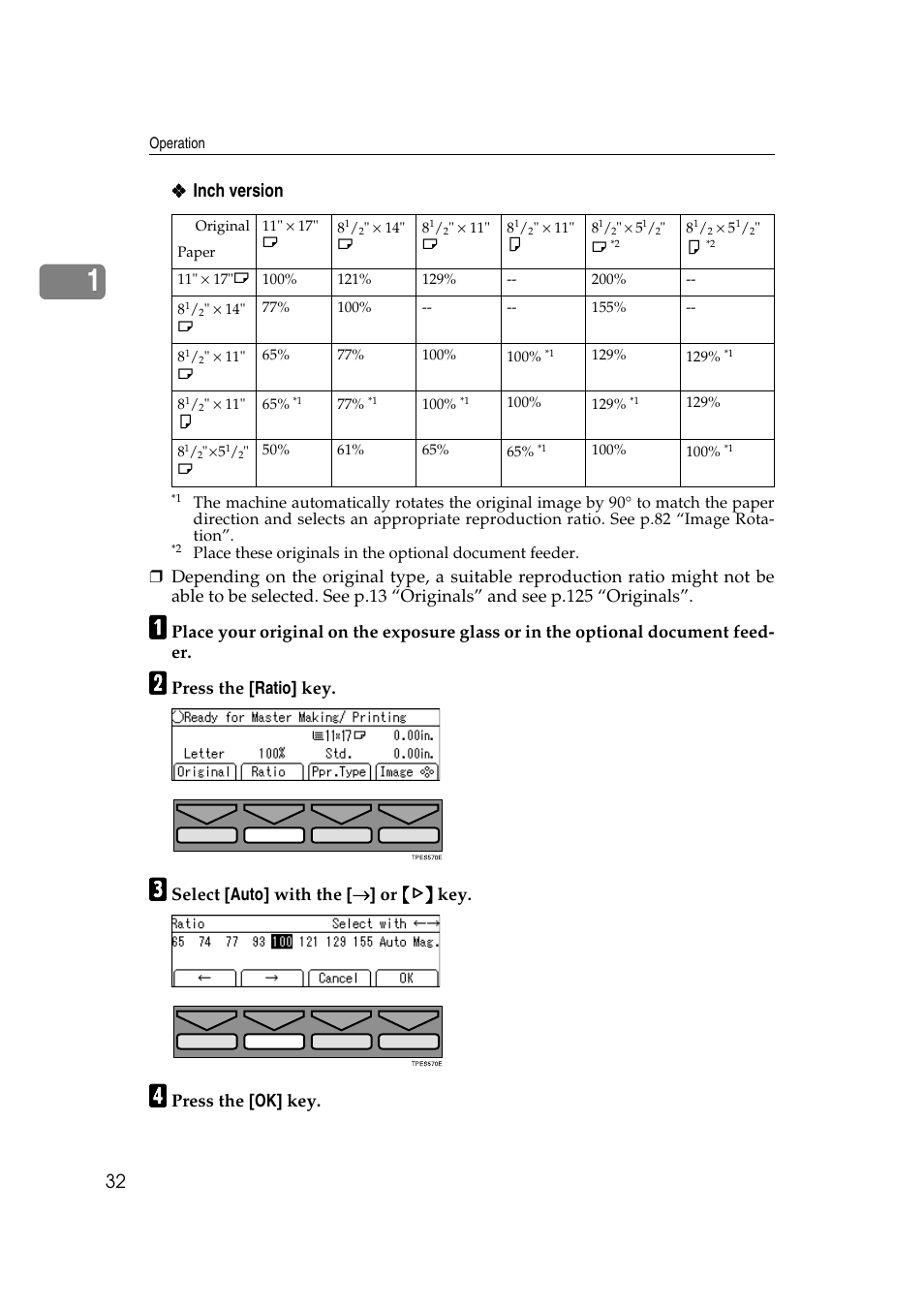 Inch version | Ricoh Priport JP5000 User Manual | Page 284 / 465