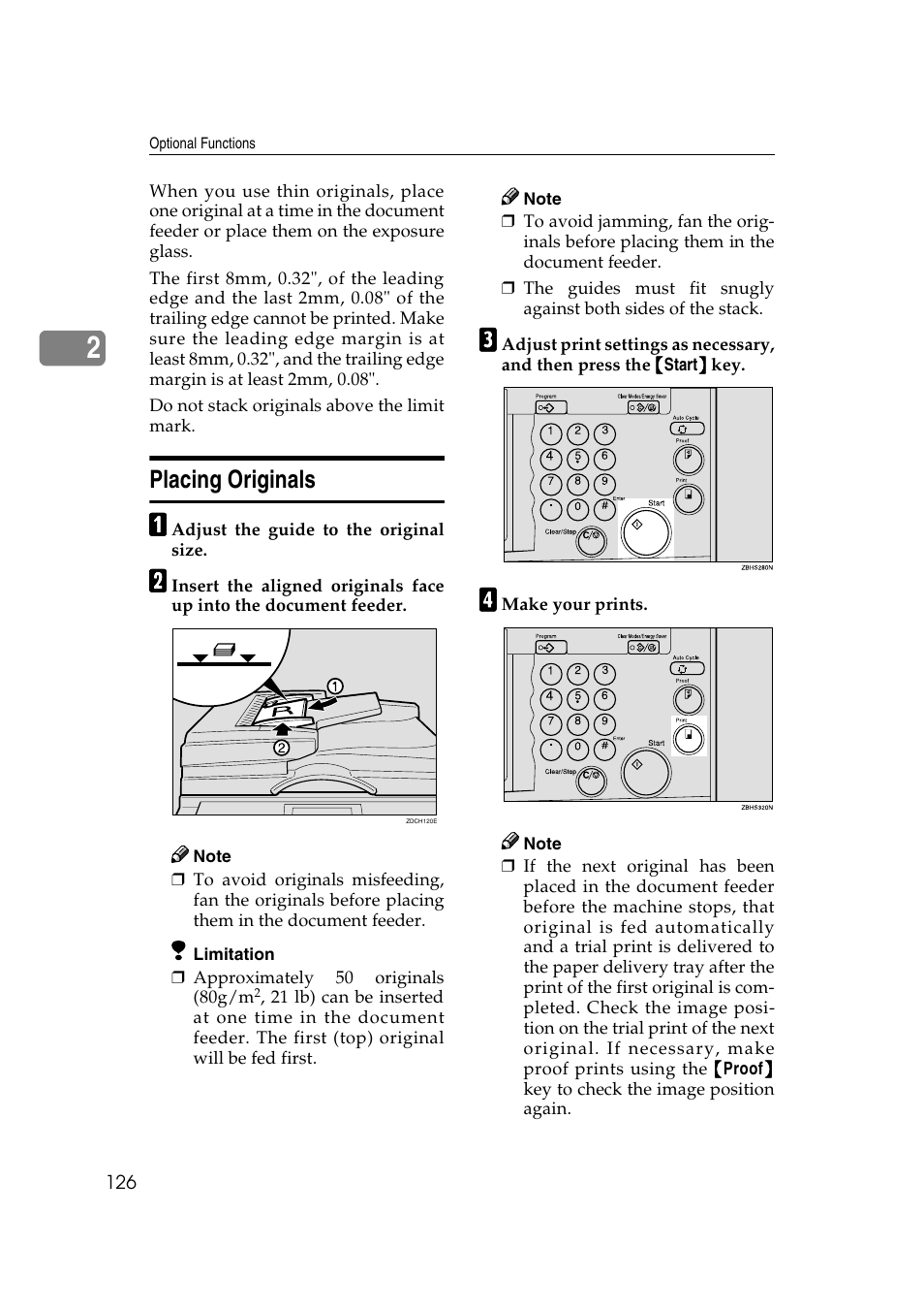 Placing originals | Ricoh Priport JP5000 User Manual | Page 378 / 465