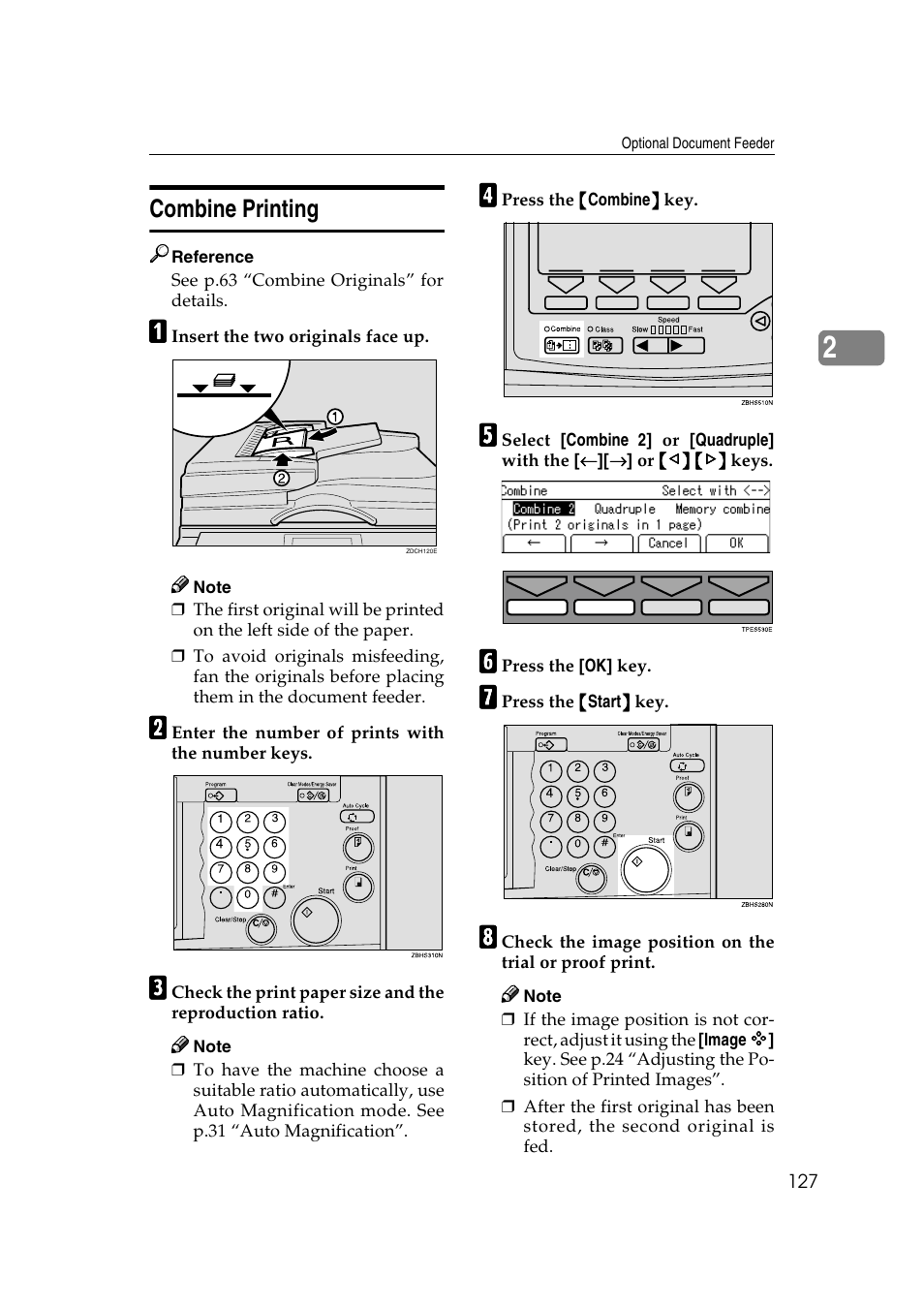 Combine printing | Ricoh Priport JP5000 User Manual | Page 379 / 465