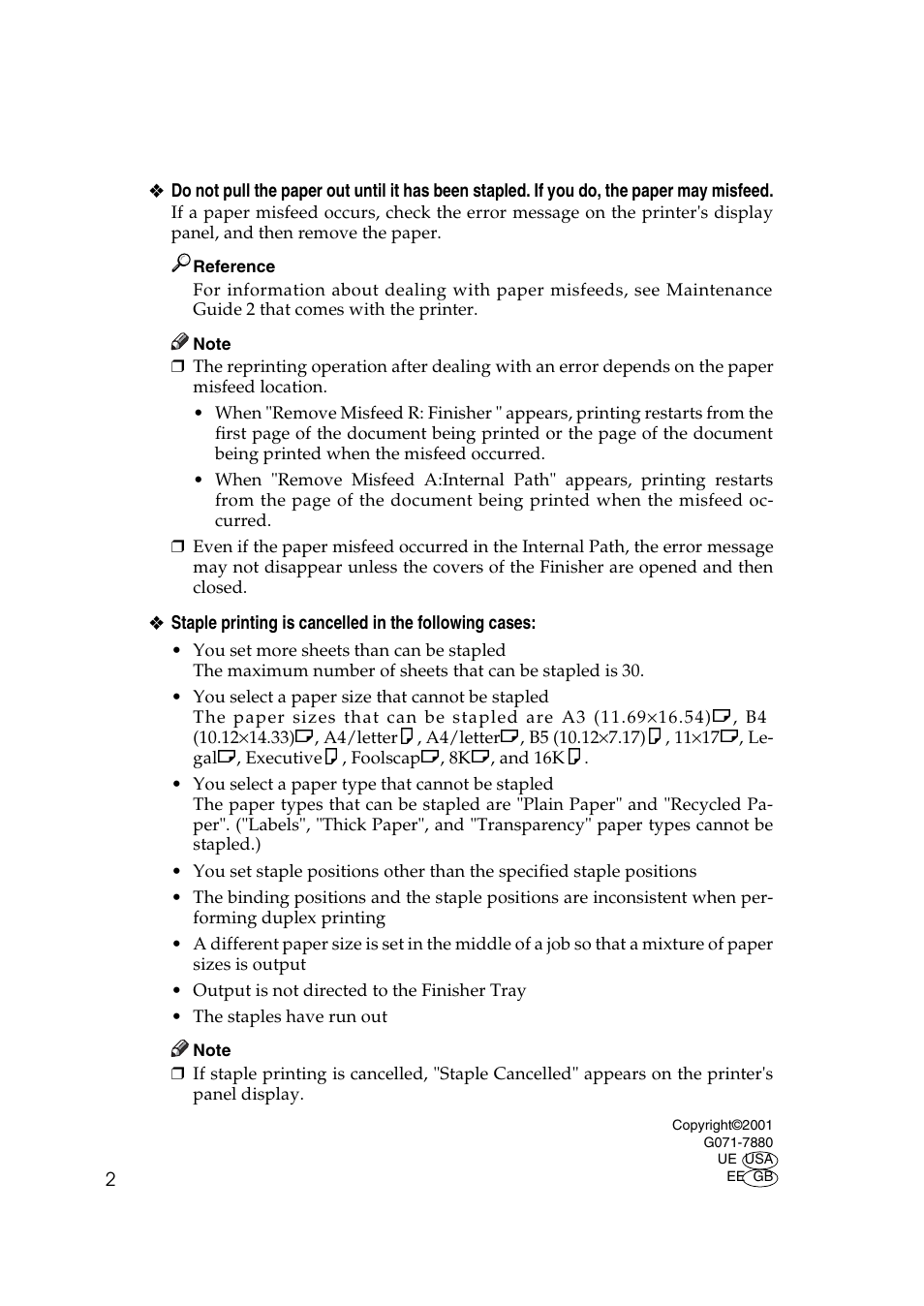 Ricoh Aficio CL5000 User Manual | Page 2 / 2