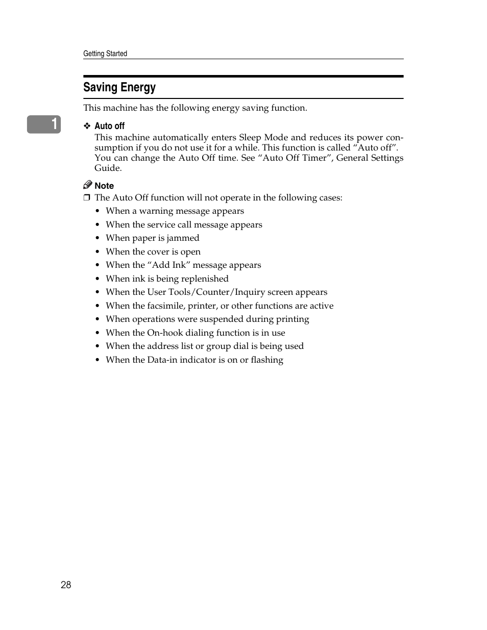 Saving energy | Ricoh Aficio 615C User Manual | Page 42 / 76
