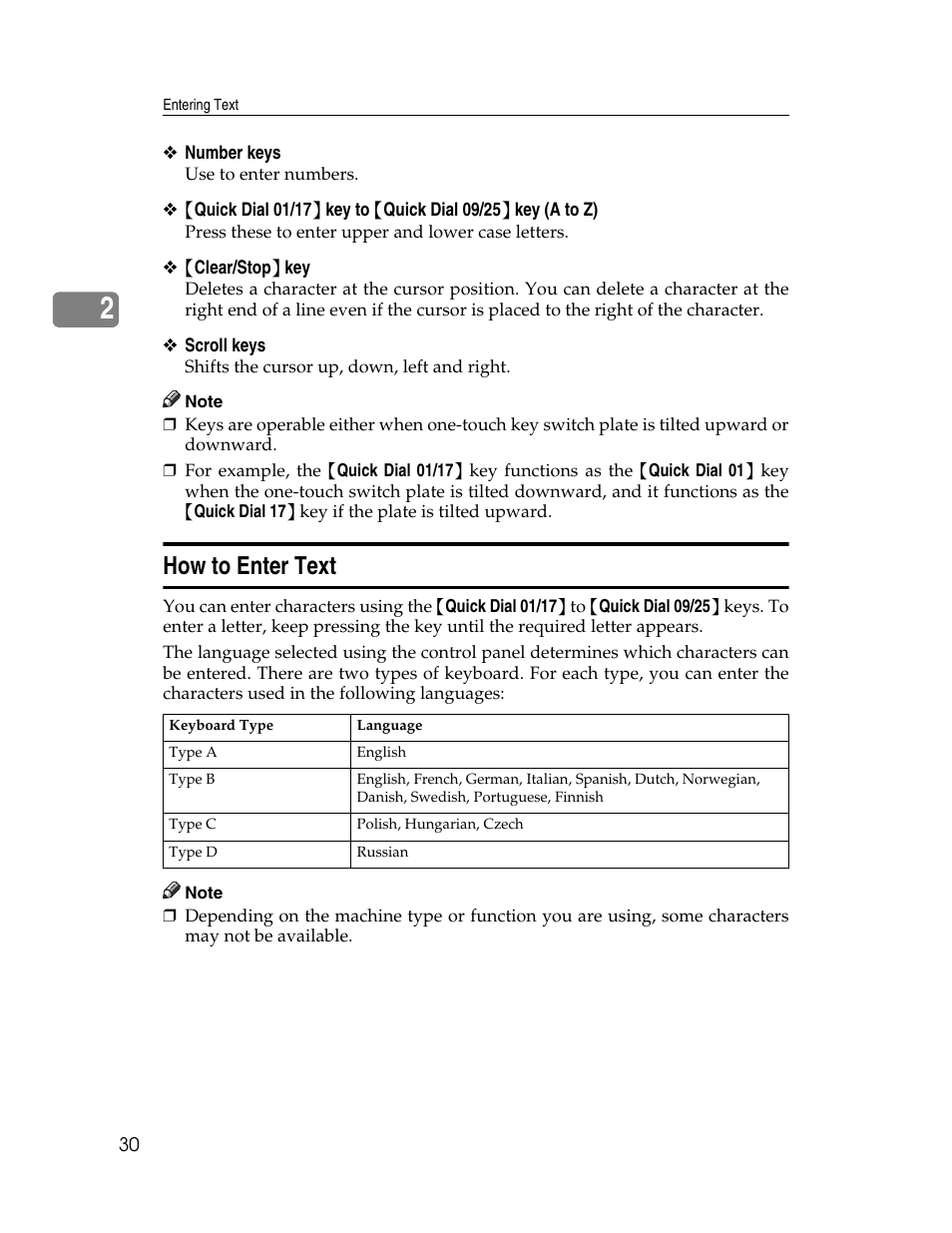 How to enter text | Ricoh Aficio 615C User Manual | Page 44 / 76