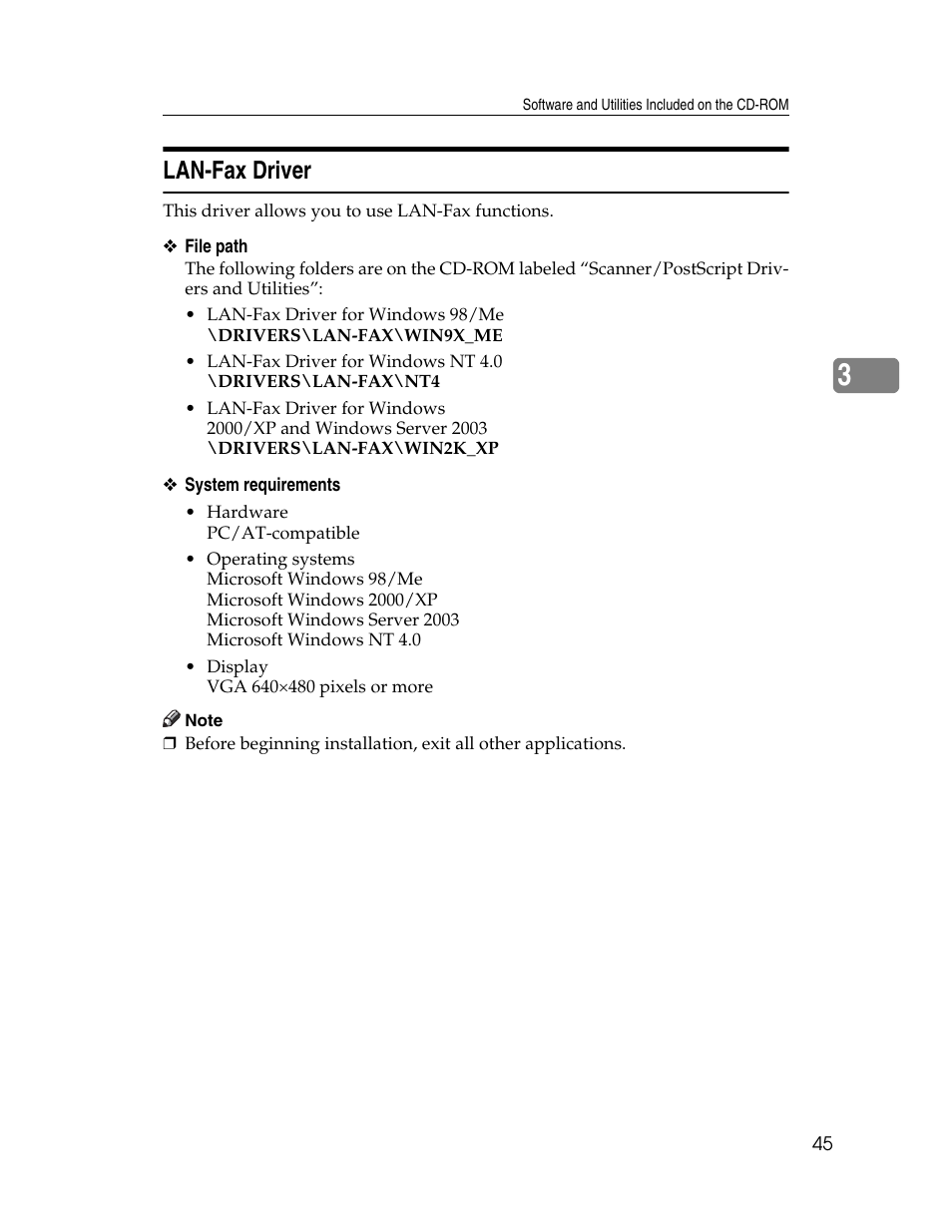 Lan-fax driver | Ricoh Aficio 615C User Manual | Page 59 / 76