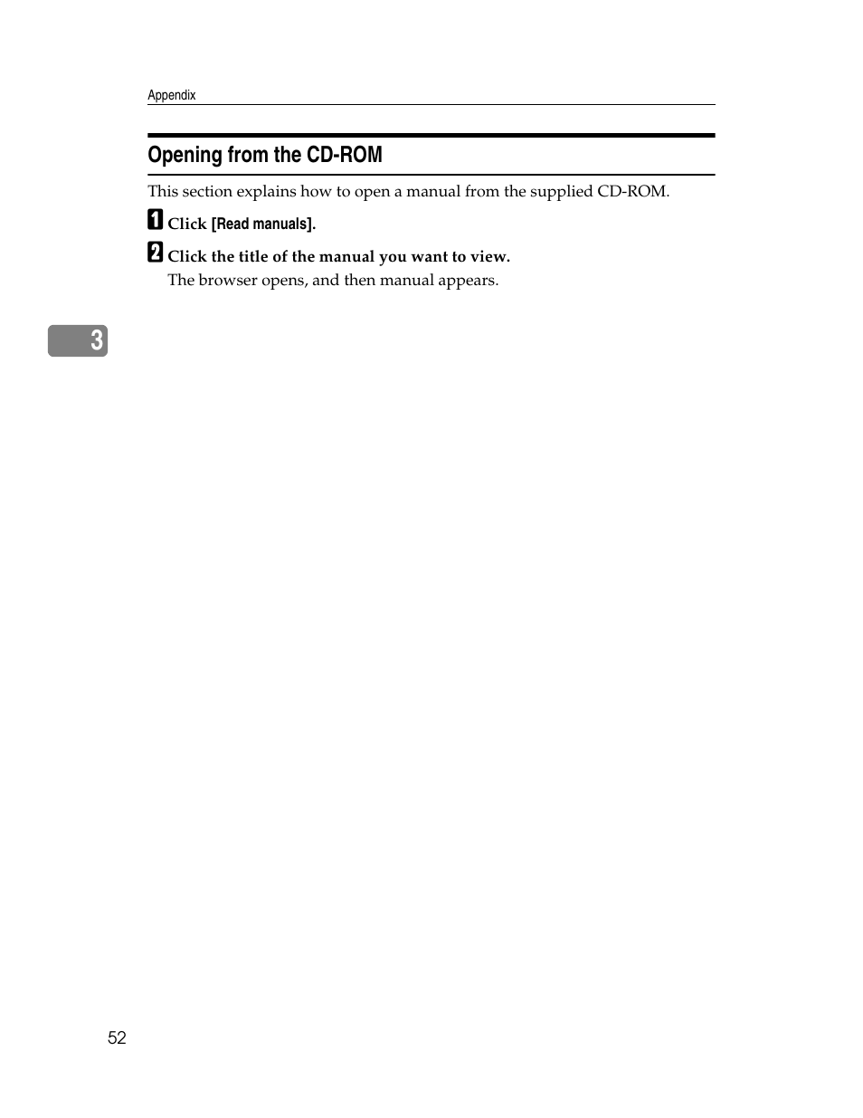 Opening from the cd-rom | Ricoh Aficio 615C User Manual | Page 66 / 76