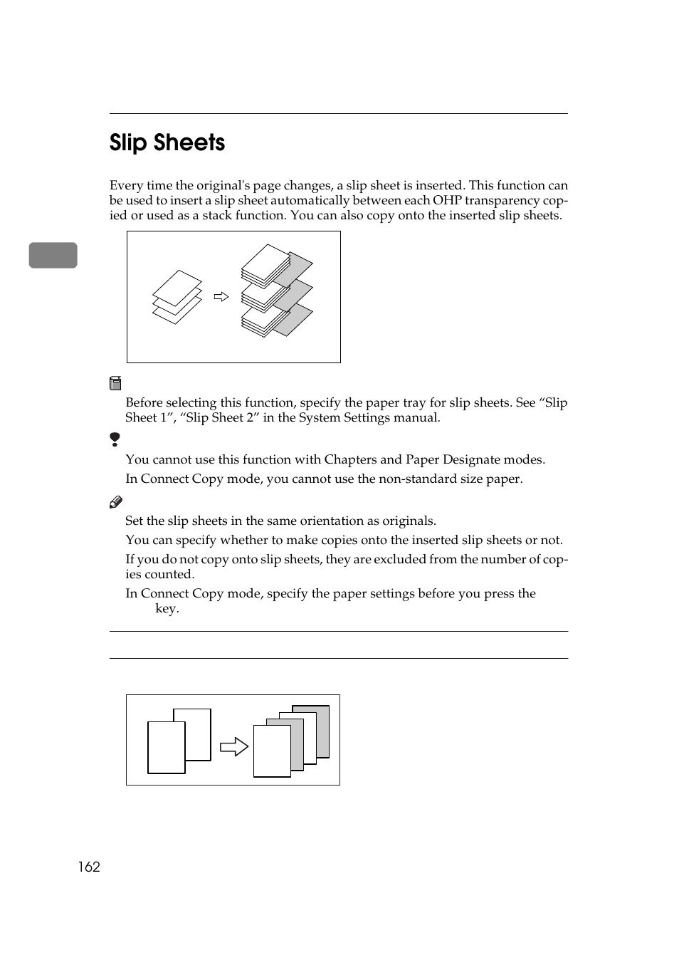 Slip sheets, 2slip sheets | Ricoh 700 User Manual | Page 178 / 372