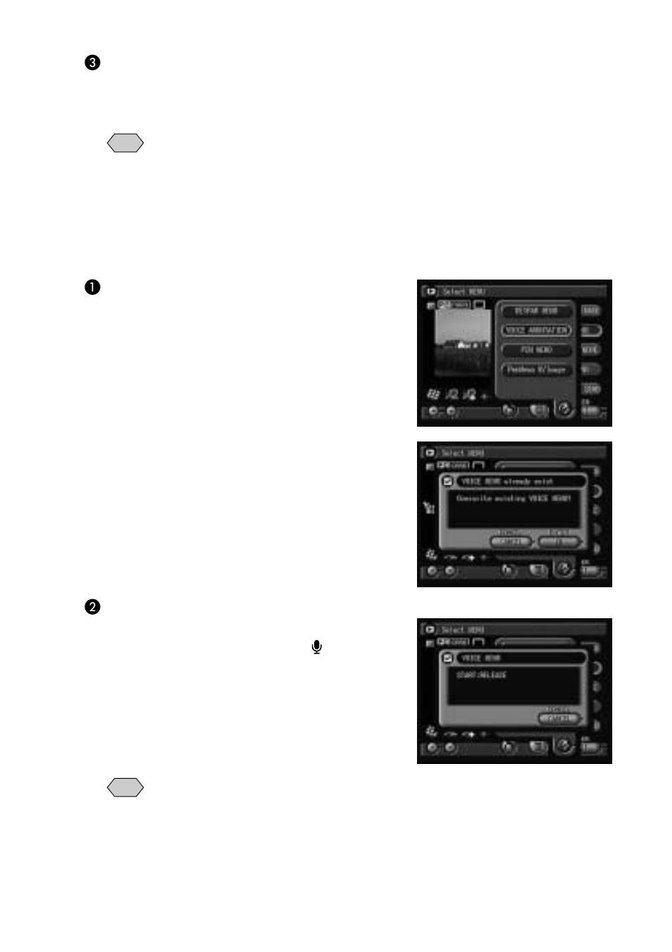 Adding a voice annotation | Ricoh Camera RDC-i700 User Manual | Page 100 / 155